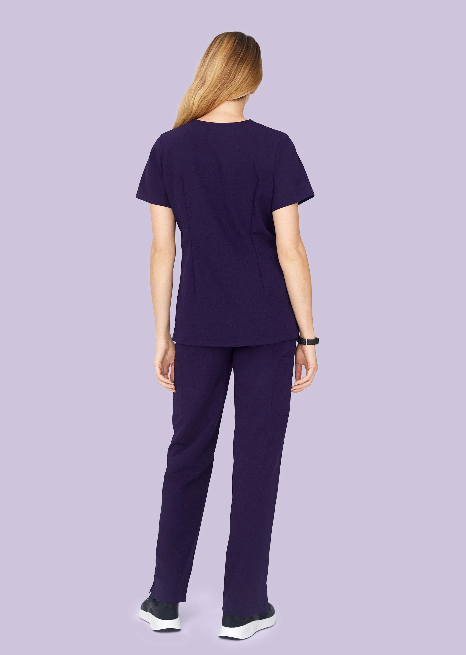 9 Pocket Cargo Pants Eggplant - Image 3