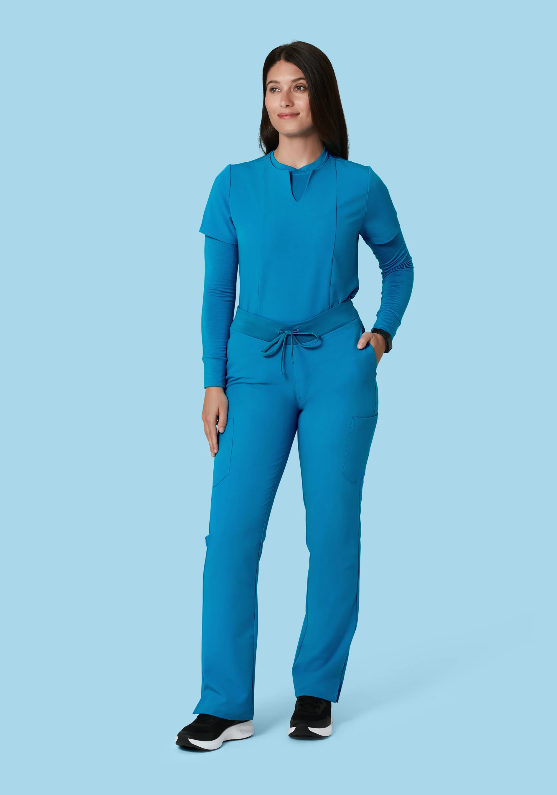 9 Pocket Cargo Pants Electric Blue - Image 2