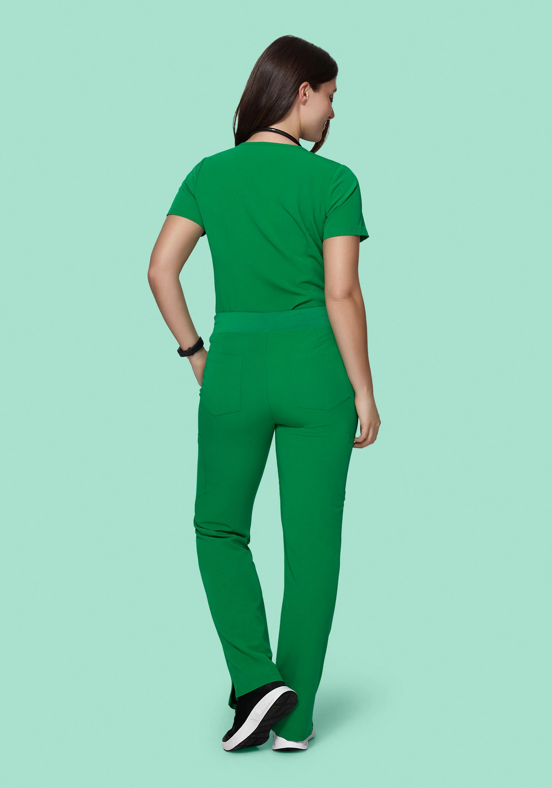 9 Pocket Cargo Pants Emerald - Image 4