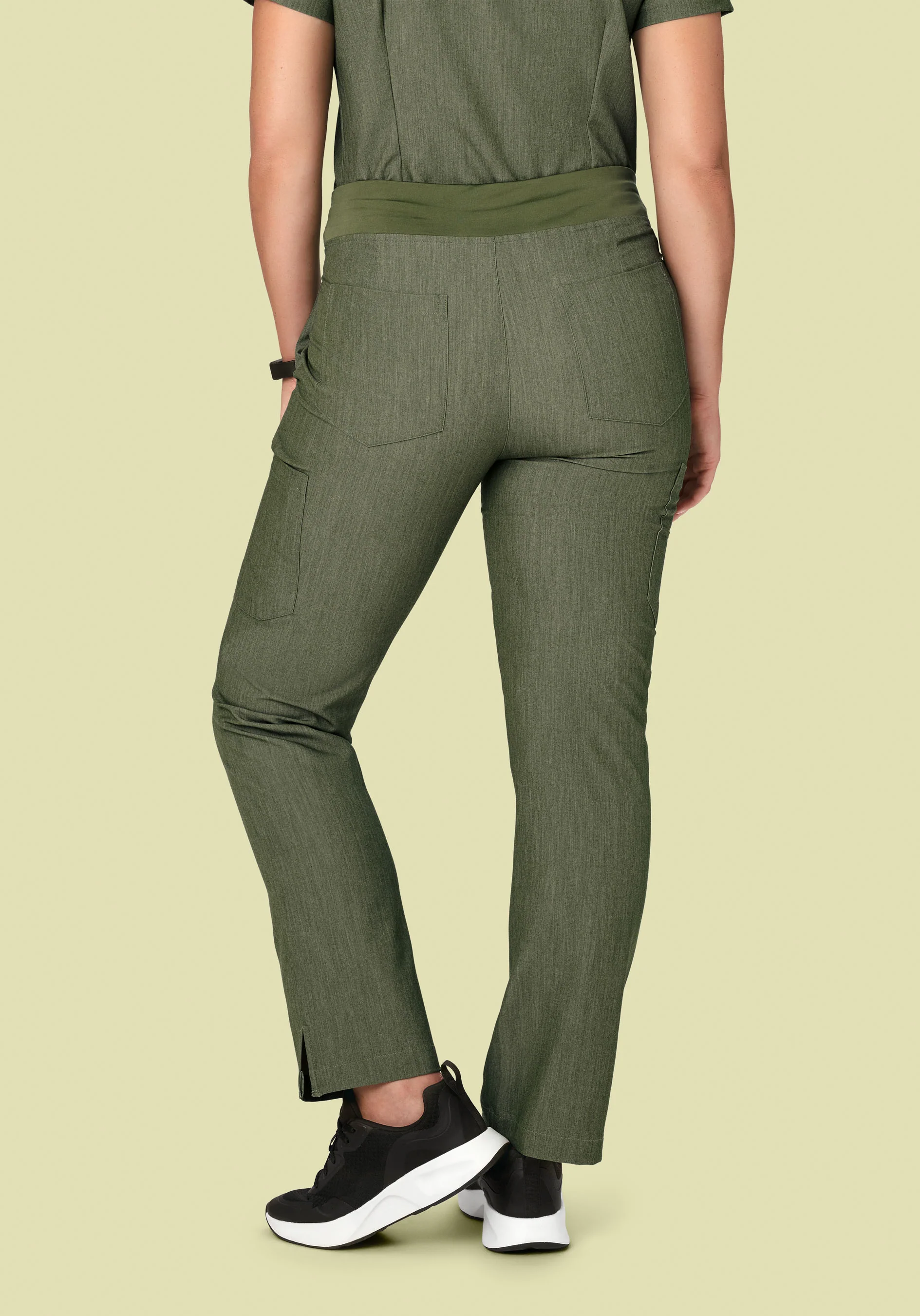 9 Pocket Cargo Pants Heather Olive - Image 6