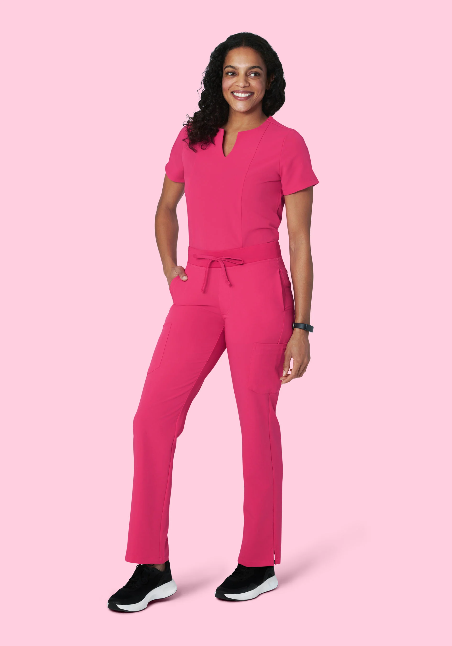 9 Pocket Cargo Pants Hot Pink - Image 2