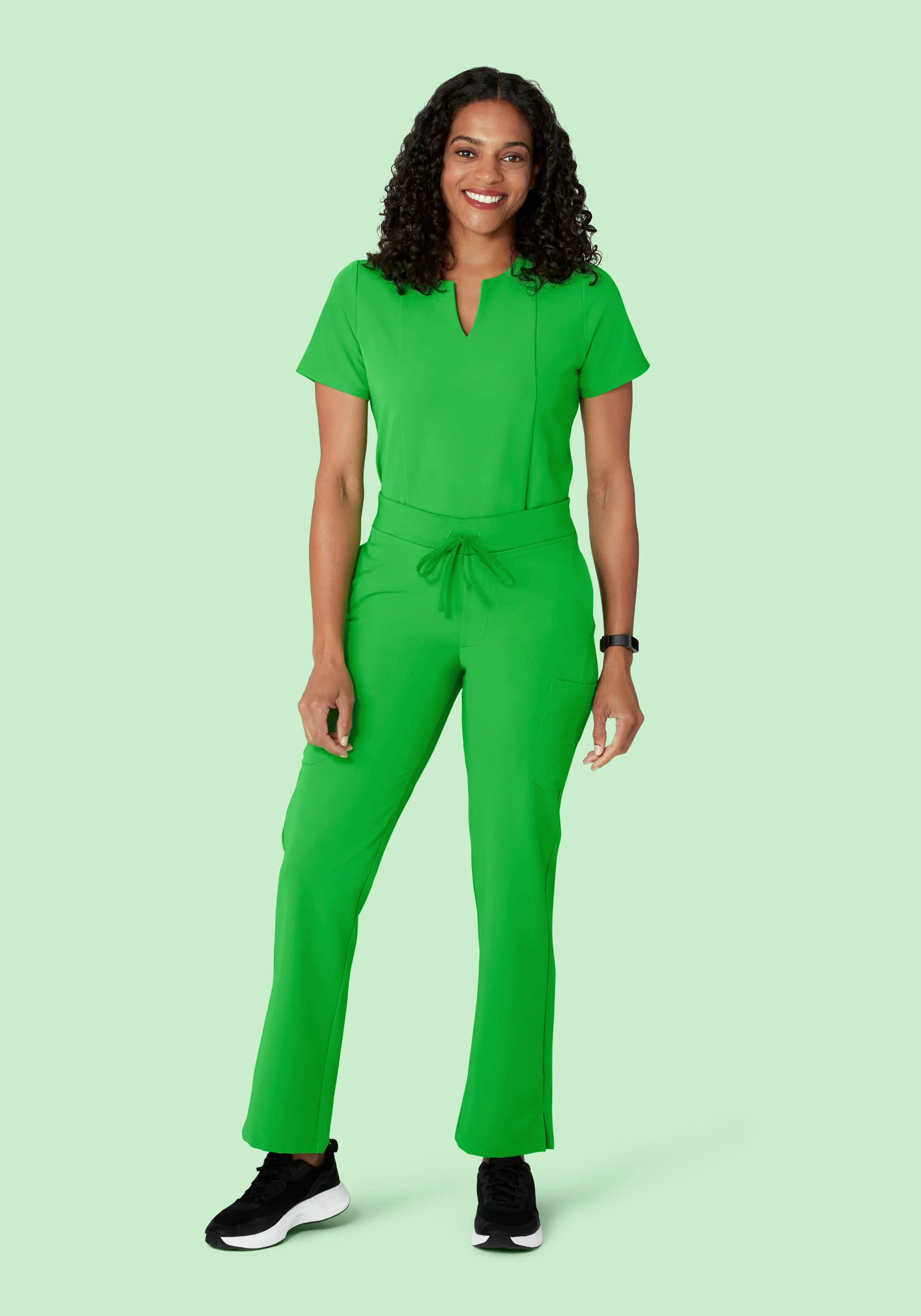 9 Pocket Cargo Pants Kelly Green - Image 2