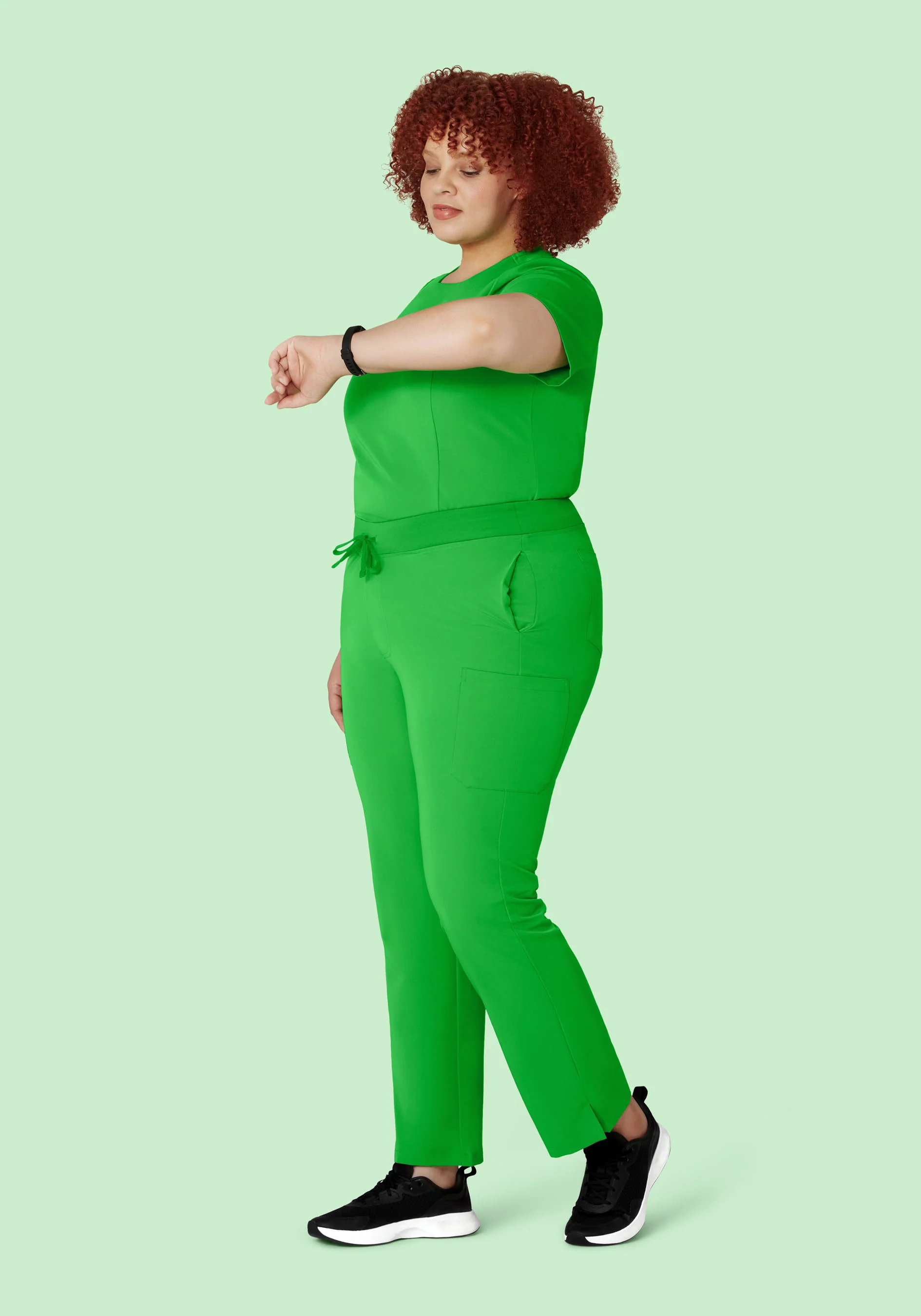 9 Pocket Cargo Pants Kelly Green - Image 6