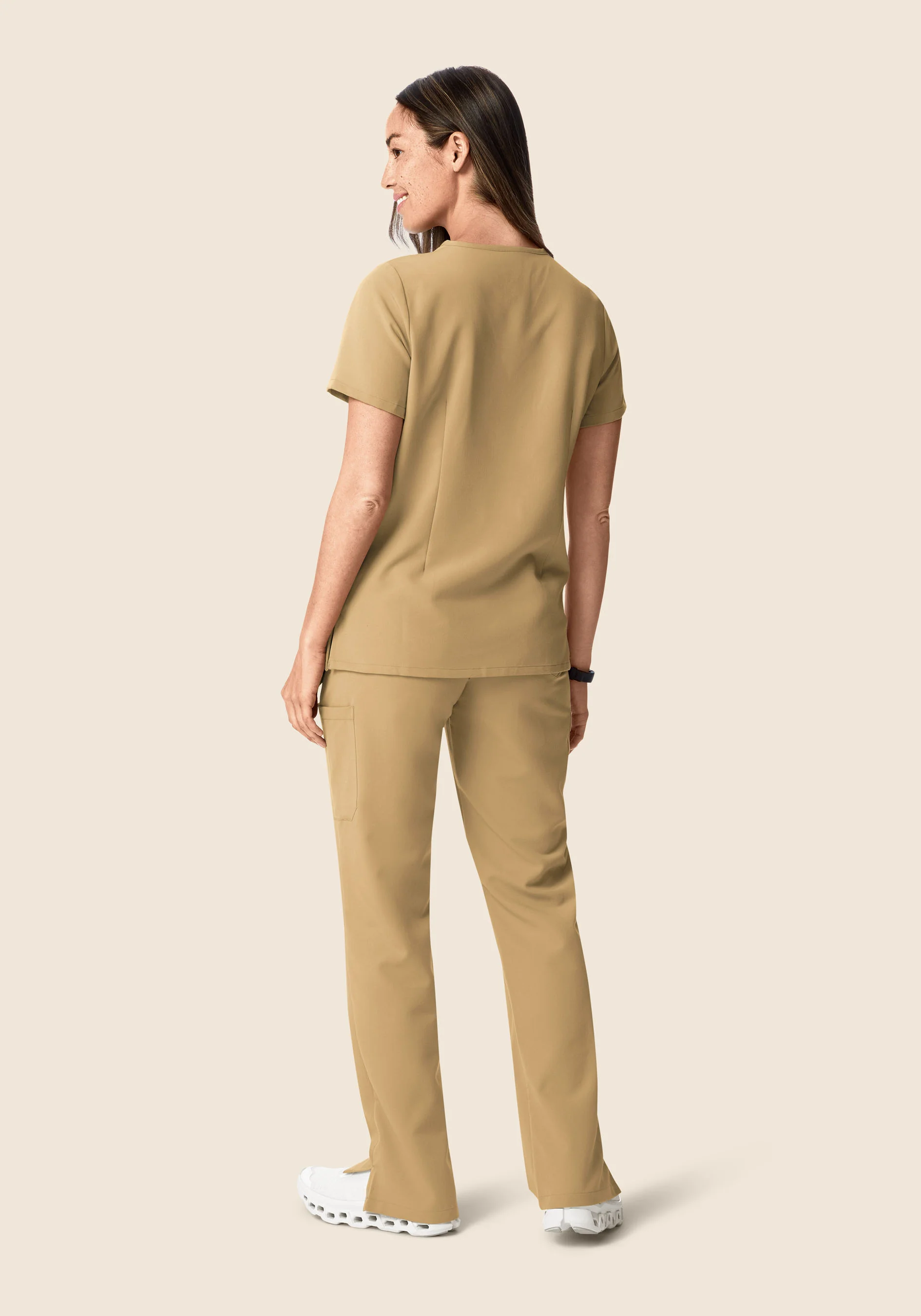 9 Pocket Cargo Pants Latte - Image 3