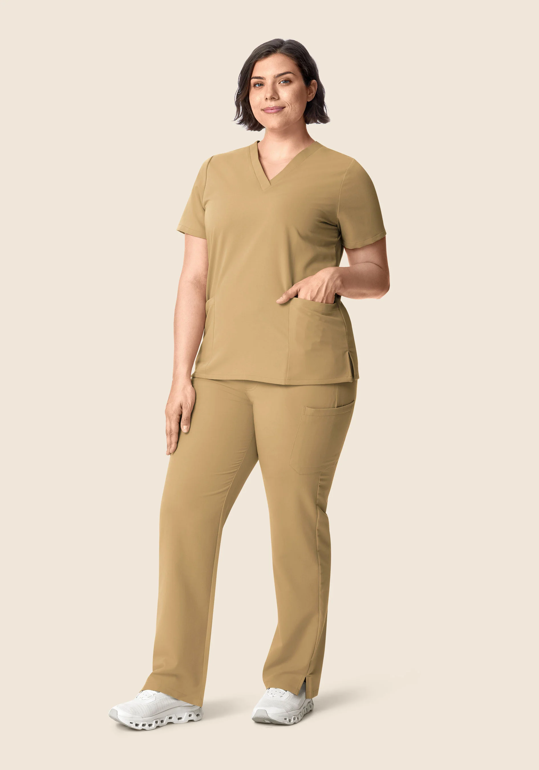 9 Pocket Cargo Pants Latte - Image 5