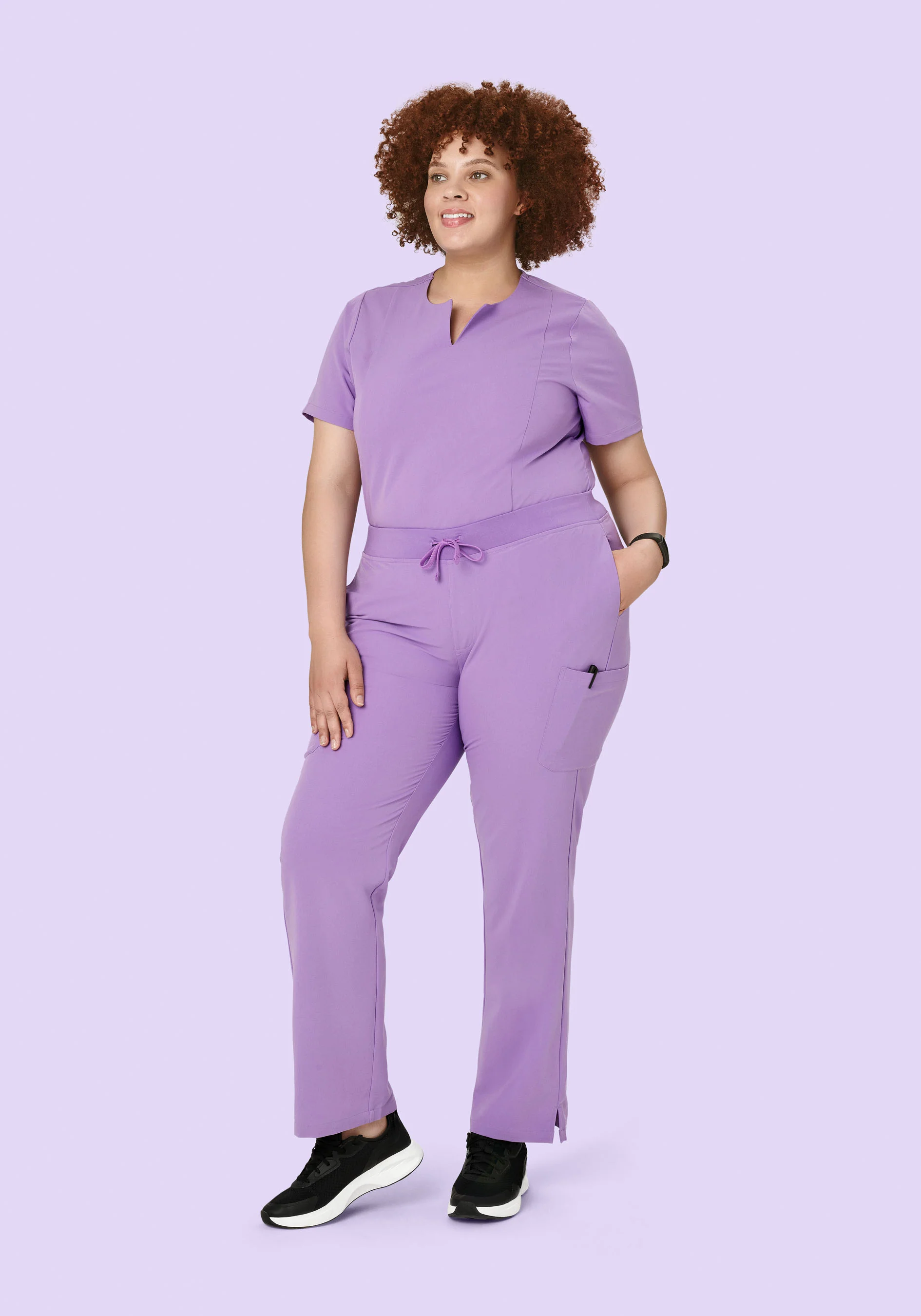 9 Pocket Cargo Pants Lavender - Image 6
