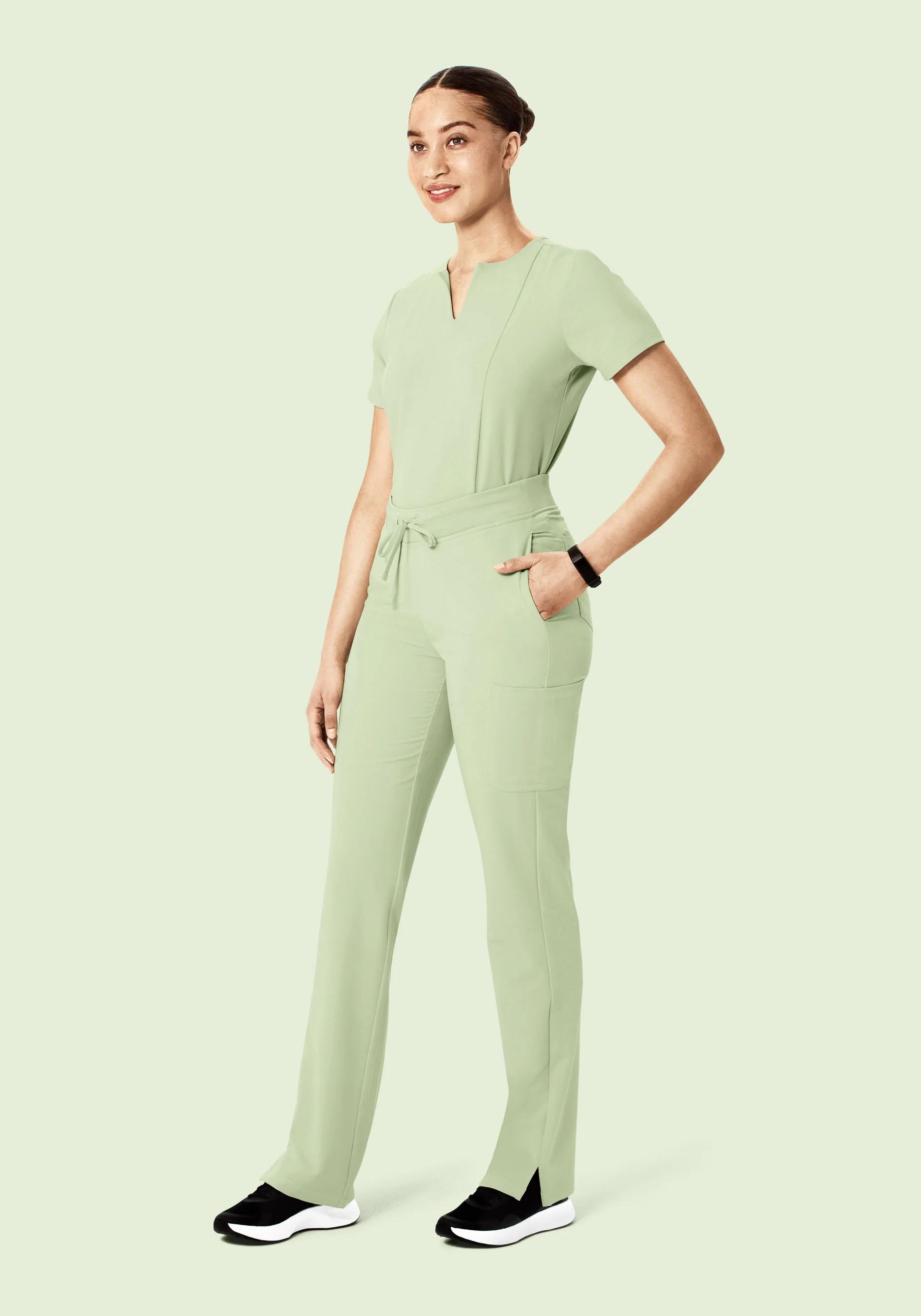 9 Pocket Cargo Pants Matcha - Image 2