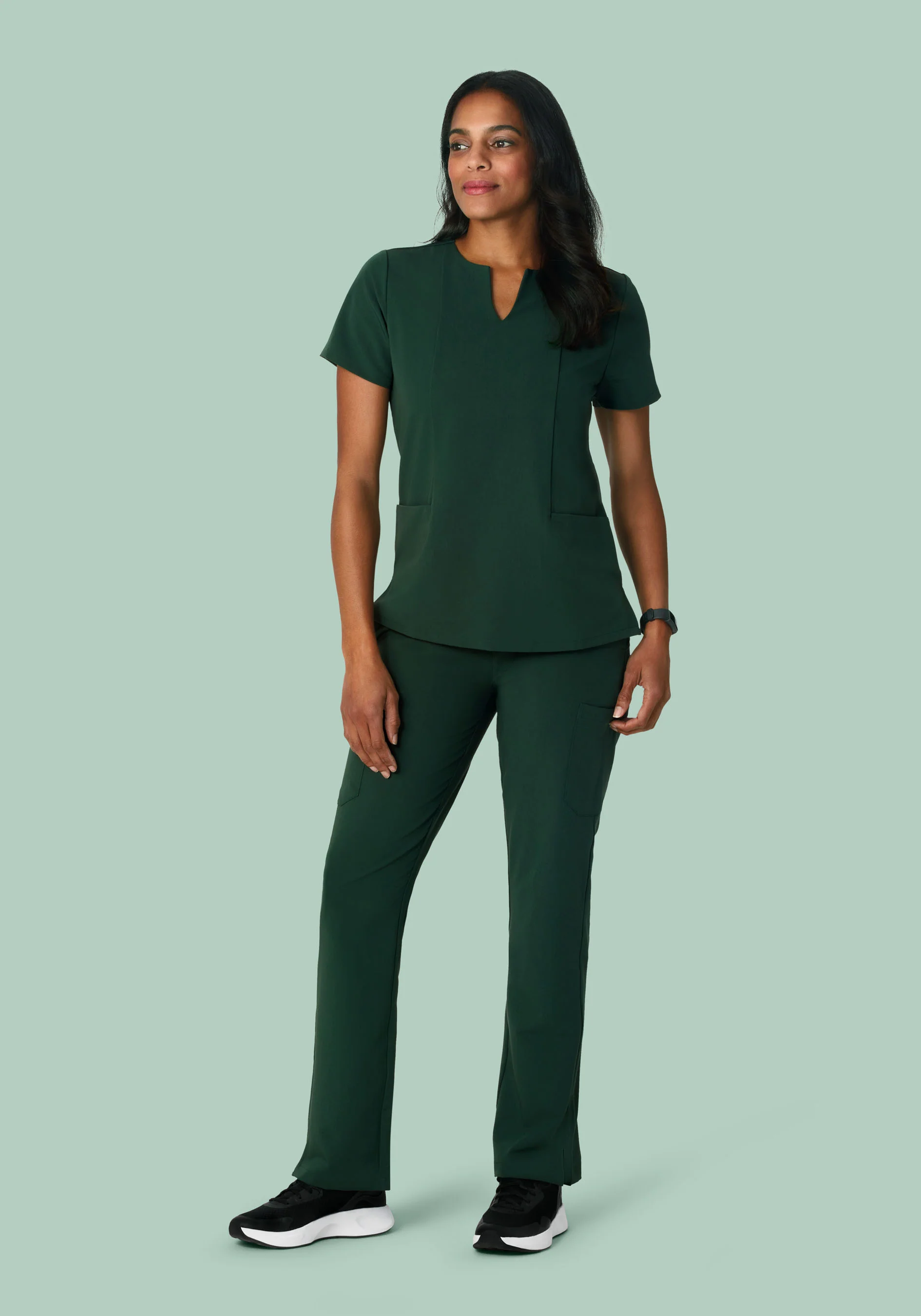 9 Pocket Cargo Pants Midnight Green - Image 3