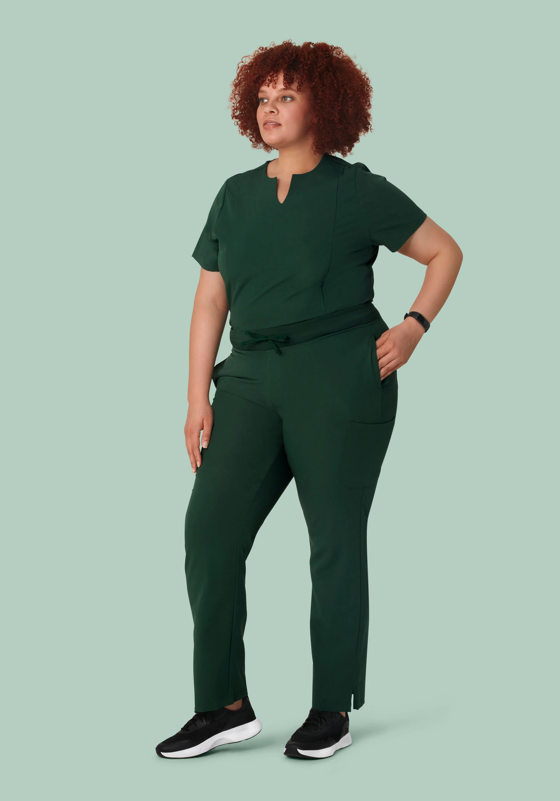9 Pocket Cargo Pants Midnight Green - Image 7