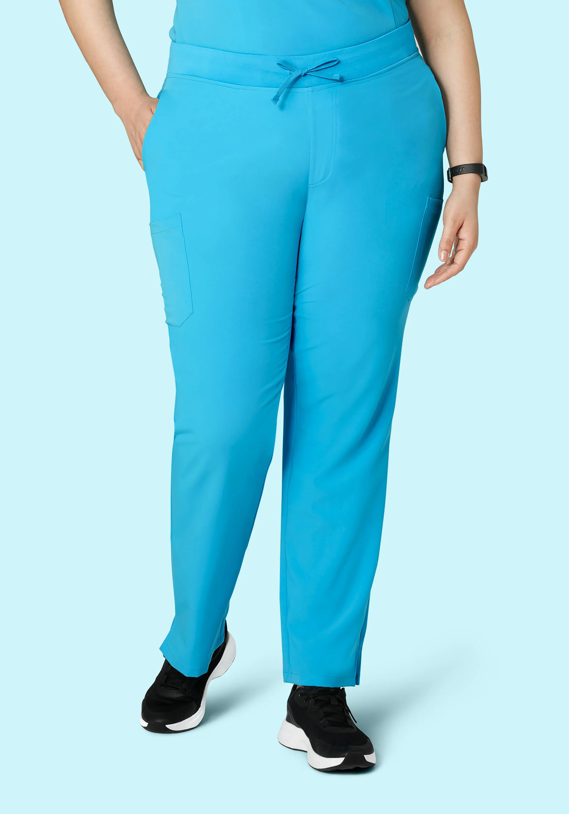 9 Pocket Cargo Pants Pacific Blue - Image 6