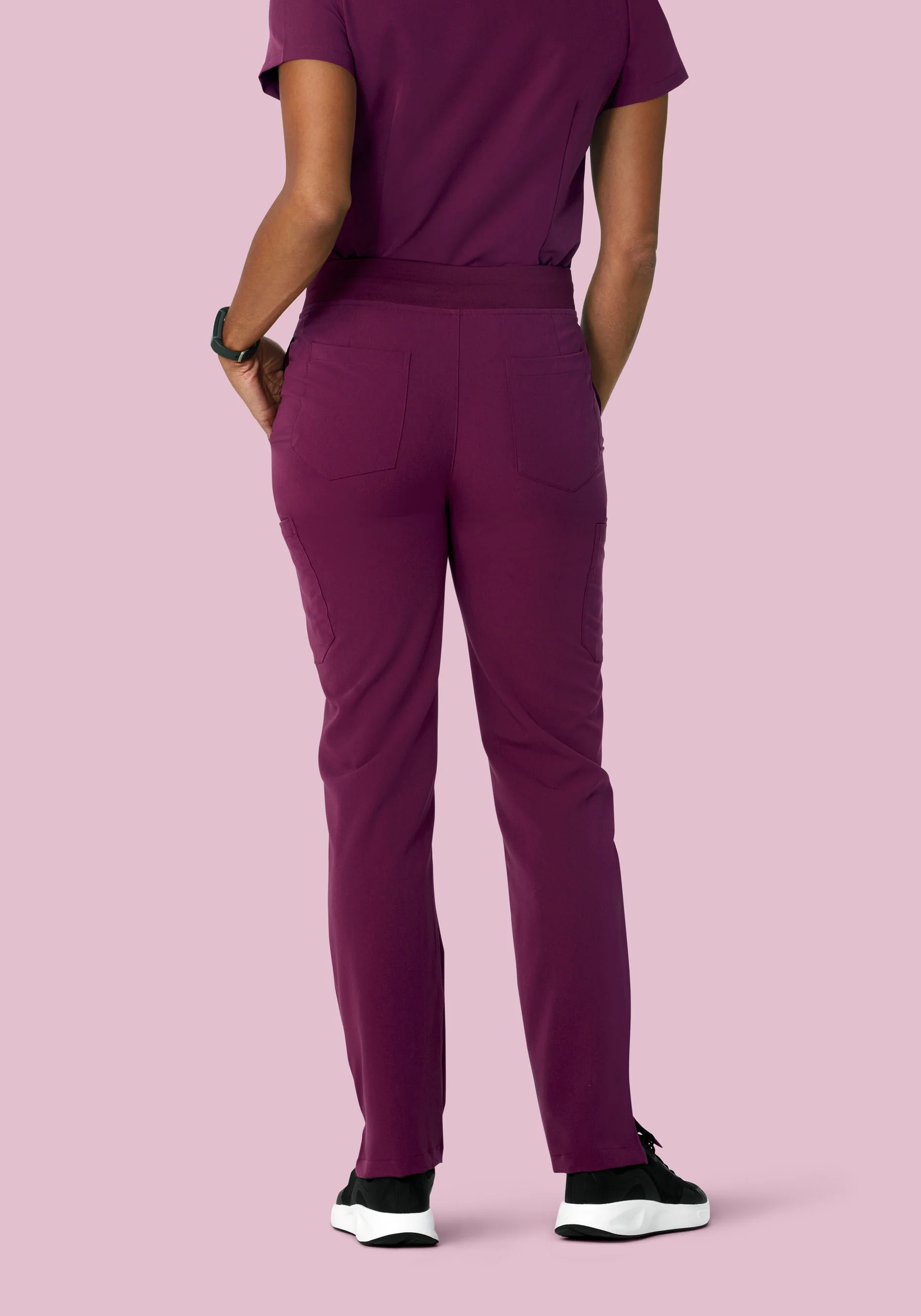 9 Pocket Cargo Pants Plum - Image 4