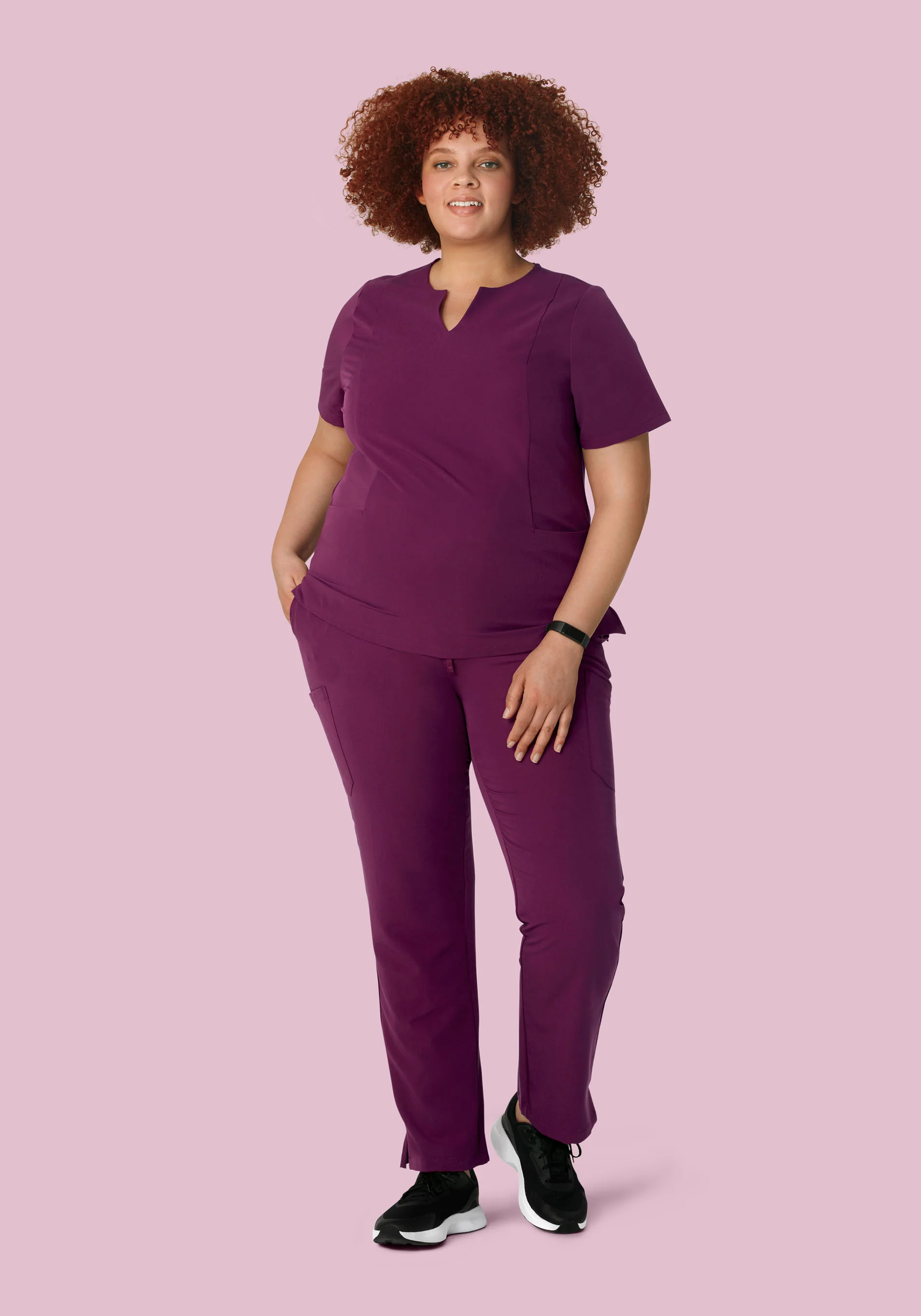 9 Pocket Cargo Pants Plum - Image 7