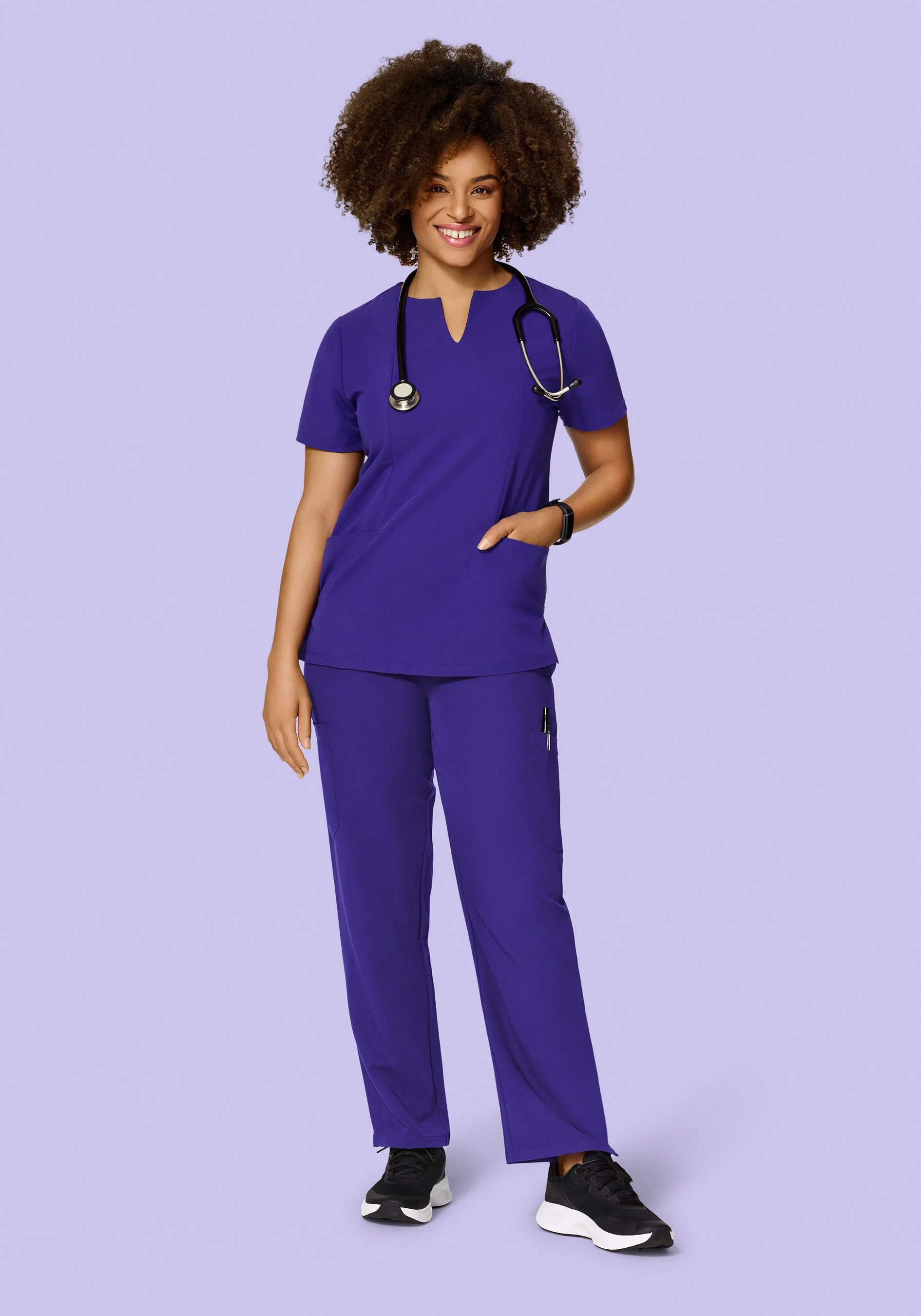 9 Pocket Cargo Pants True Grape - Image 2