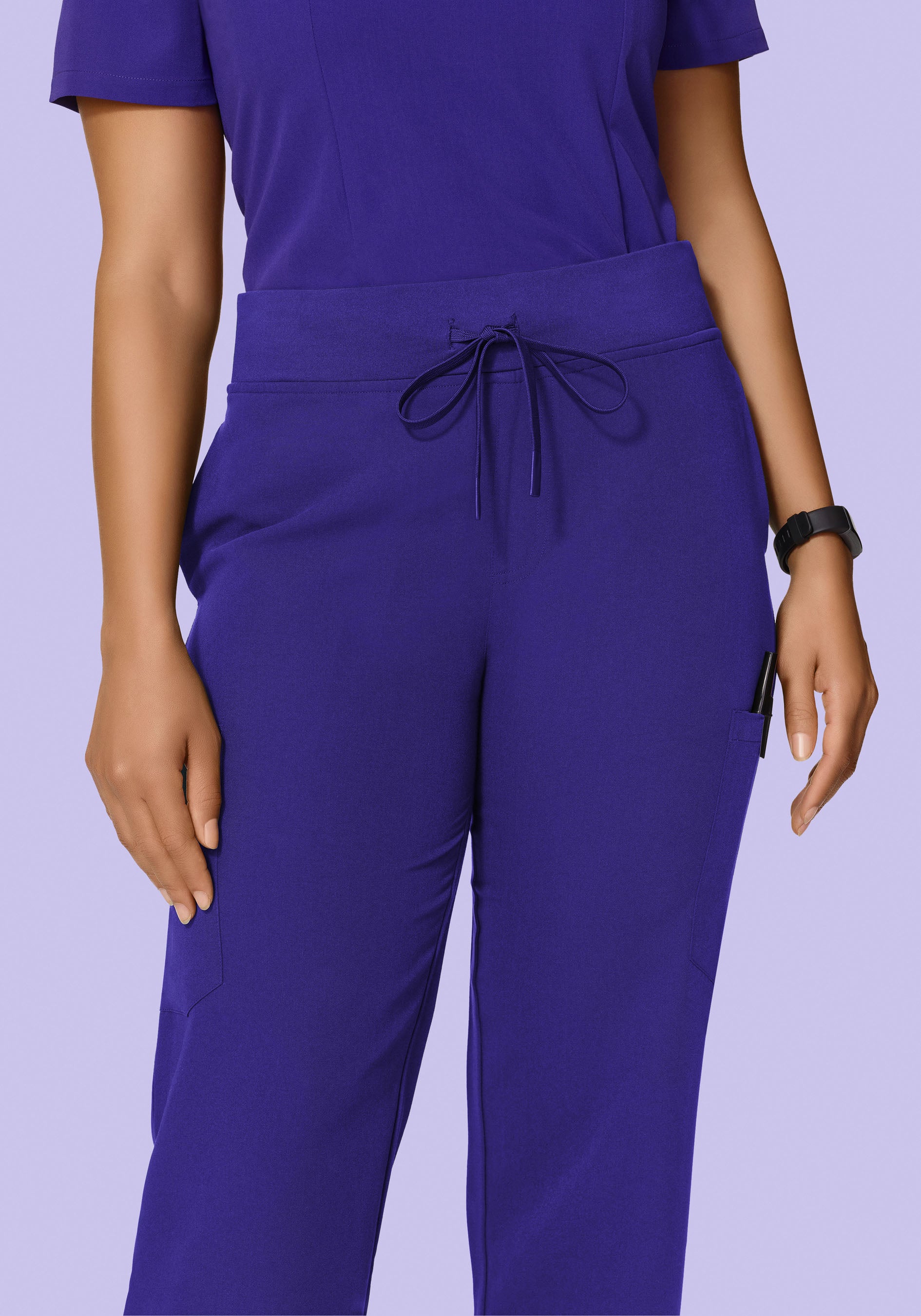 9 Pocket Cargo Pants True Grape - Image 3