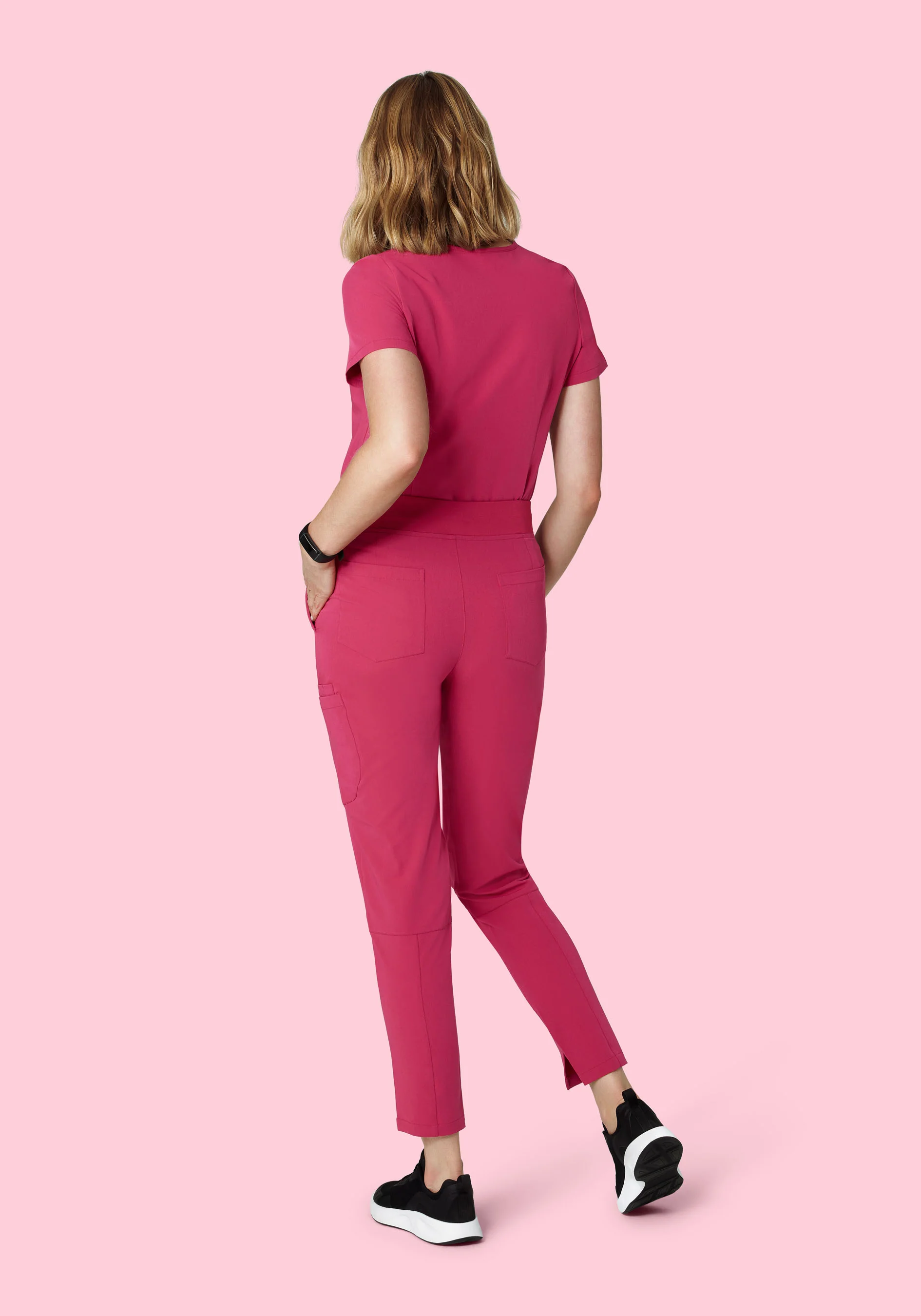 9 Pocket Joggers Deep Magenta - Image 5