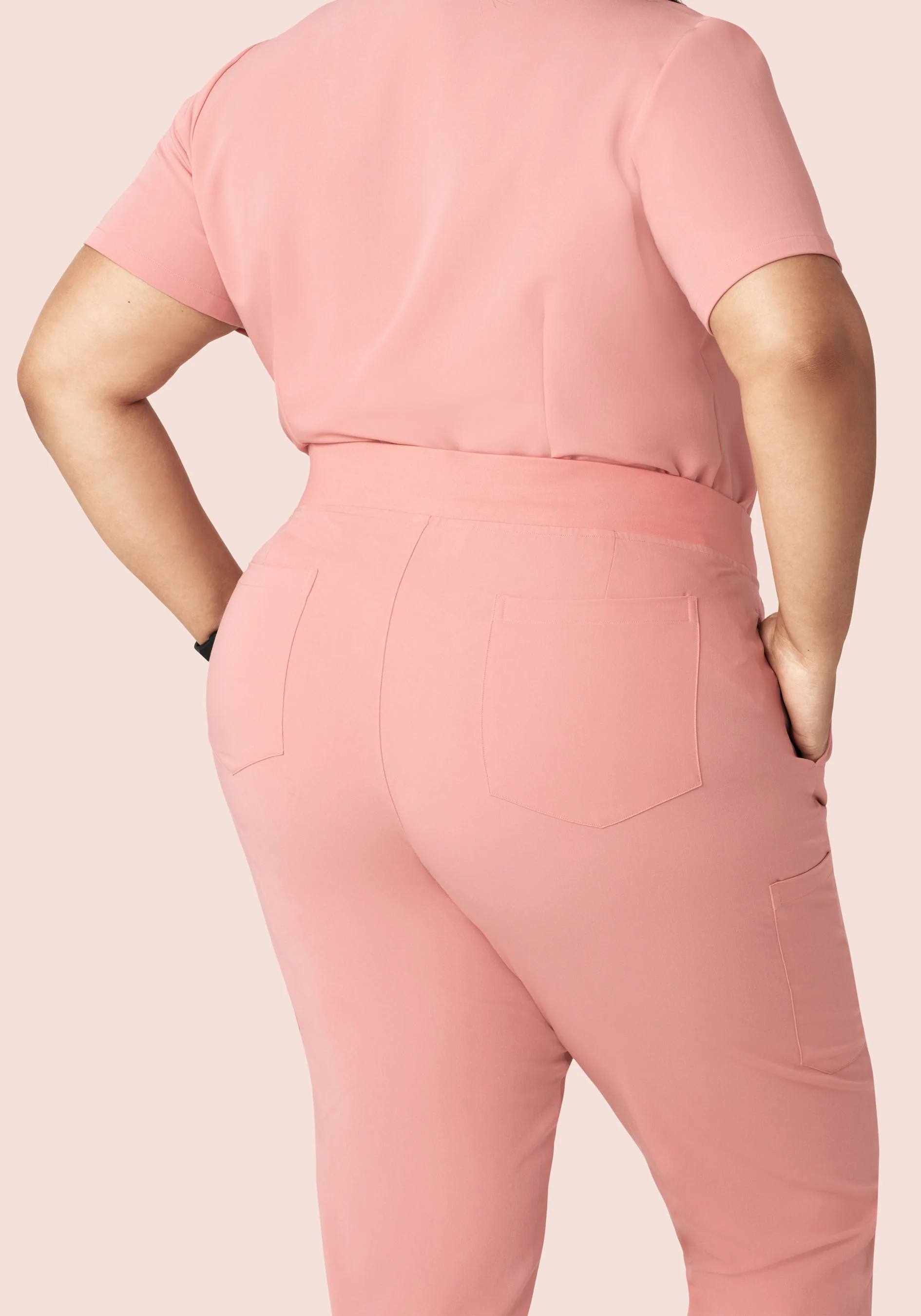 9 Pocket Joggers Dusty Pink - Image 11