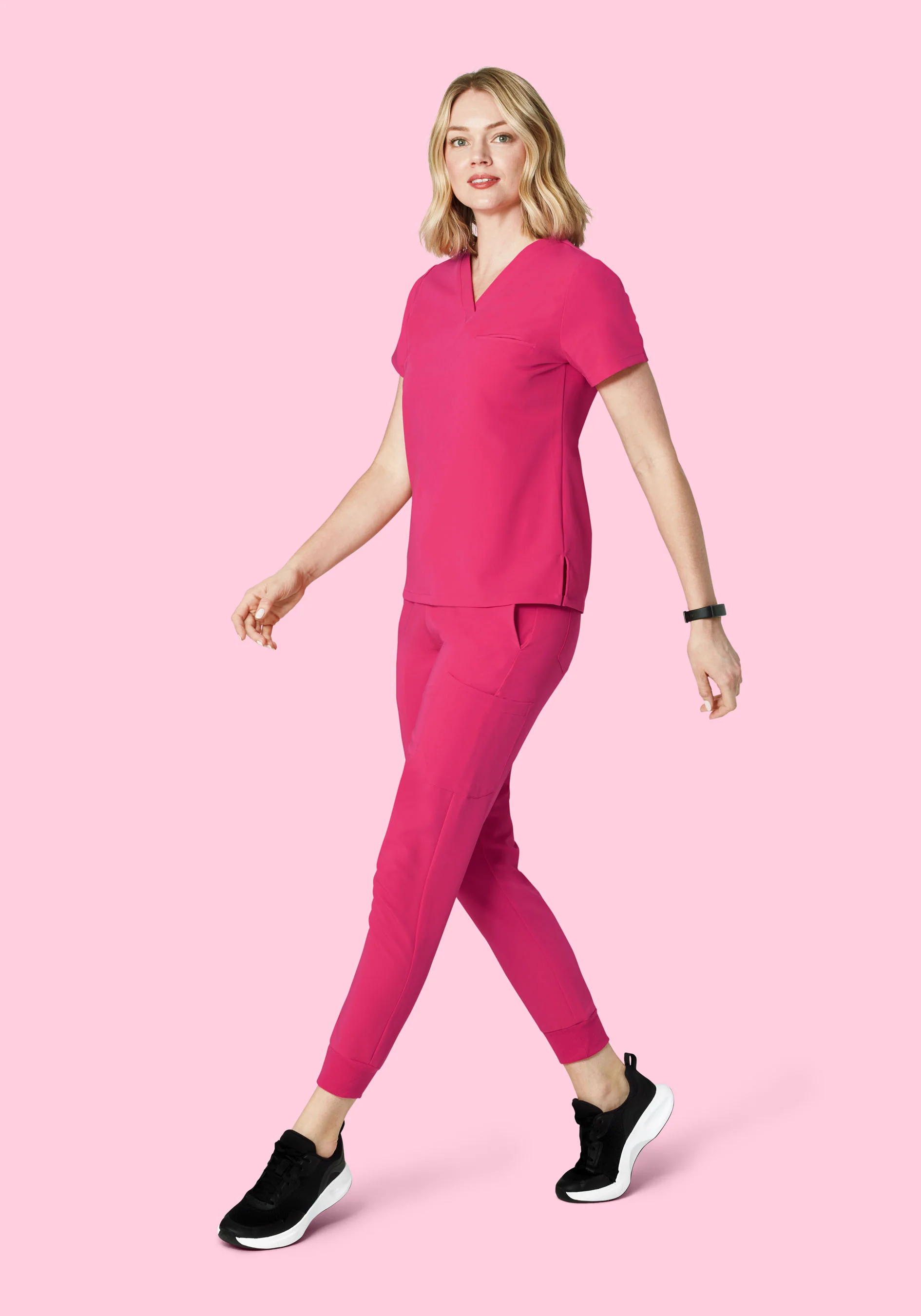 9 Pocket Joggers Hot Pink - Image 4