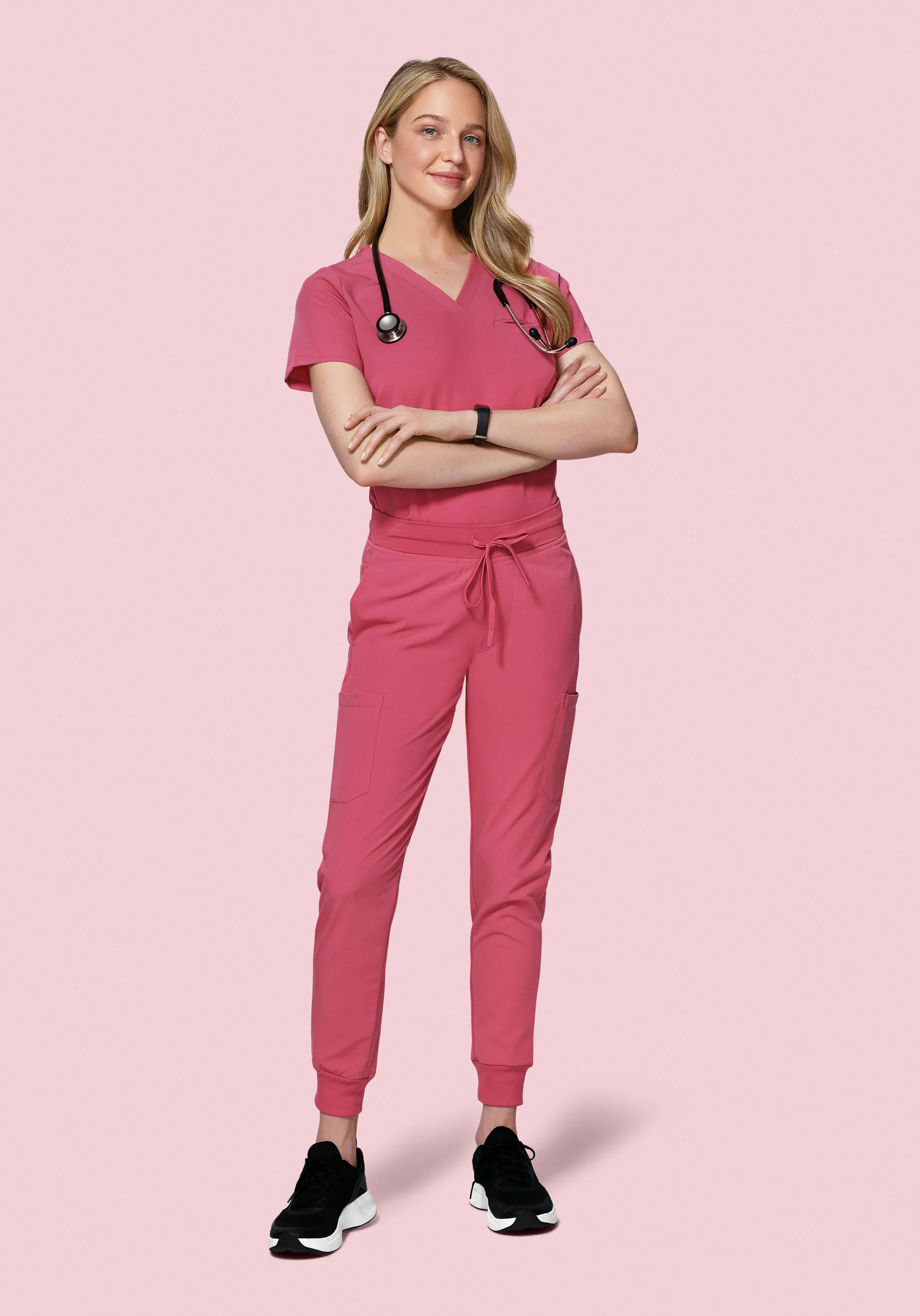 9 Pocket Joggers Jaipur Pink - Image 2