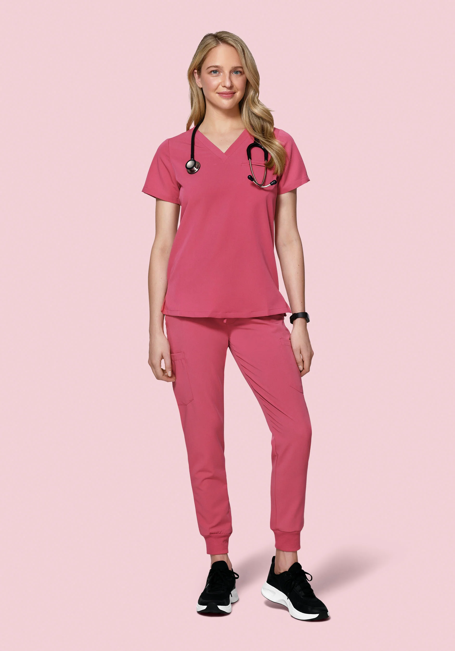 9 Pocket Joggers Jaipur Pink - Image 4