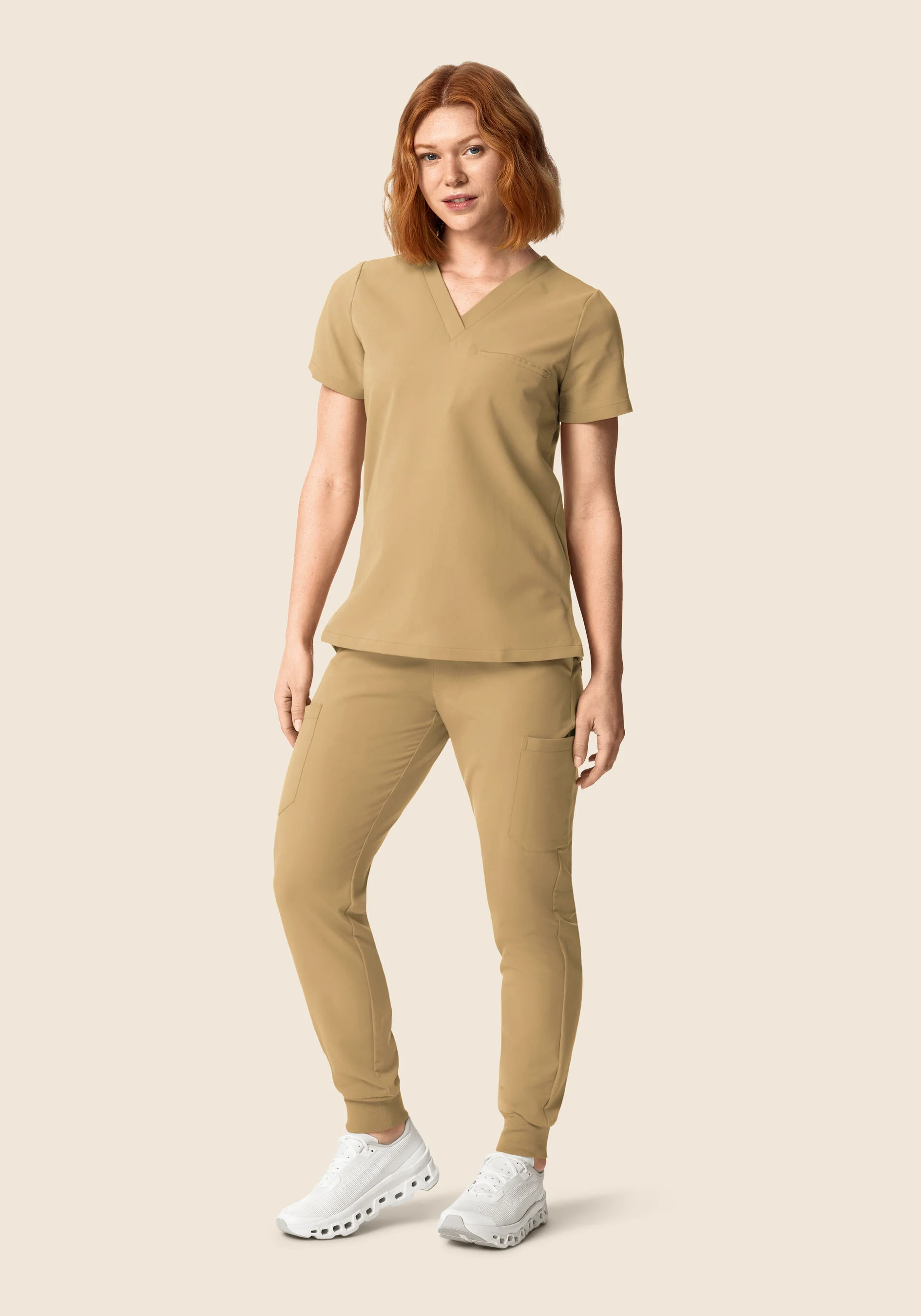 9 Pocket Joggers Latte - Image 3