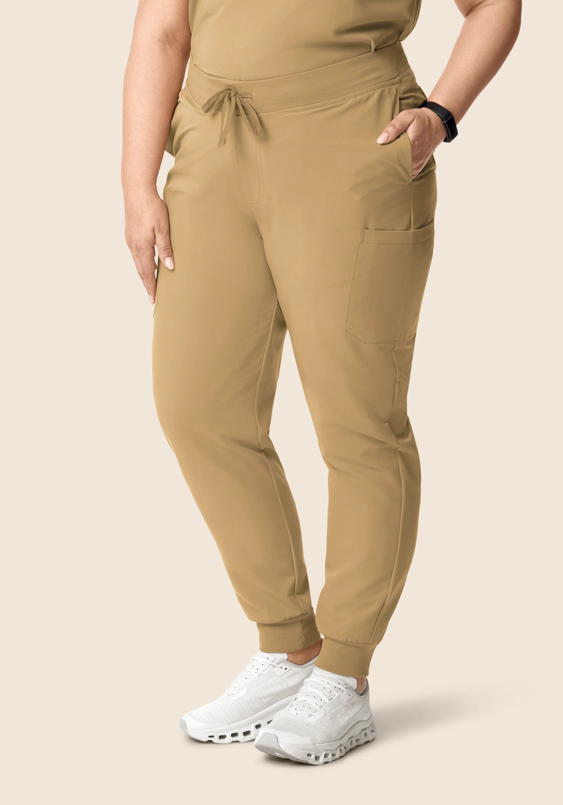 9 Pocket Joggers Latte - Image 4