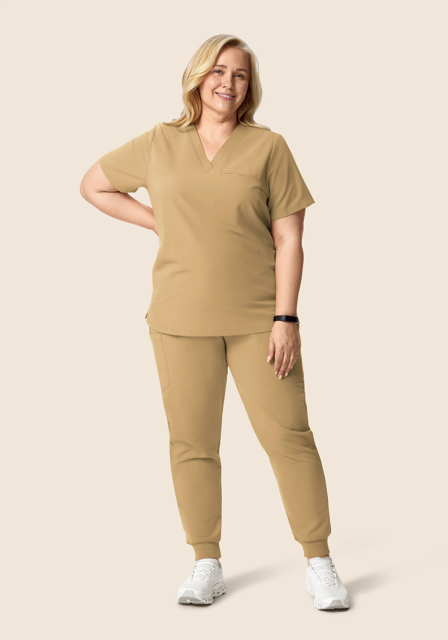 9 Pocket Joggers Latte - Image 6