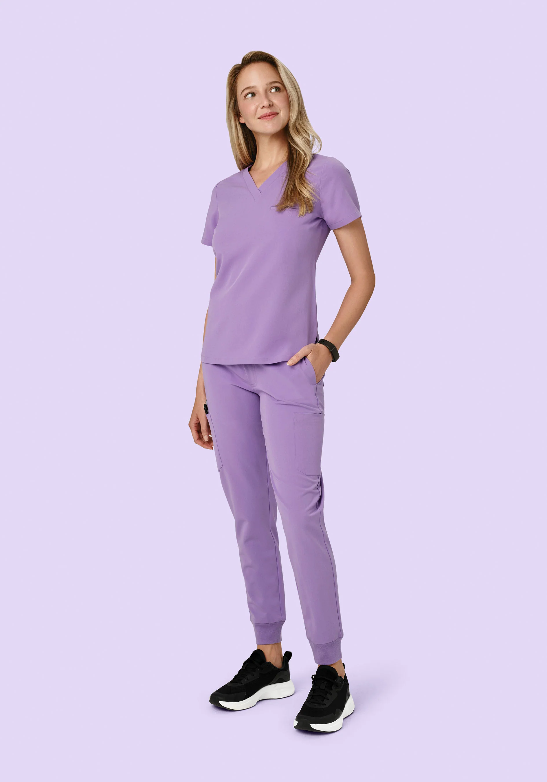 9 Pocket Joggers Lavender - Image 4