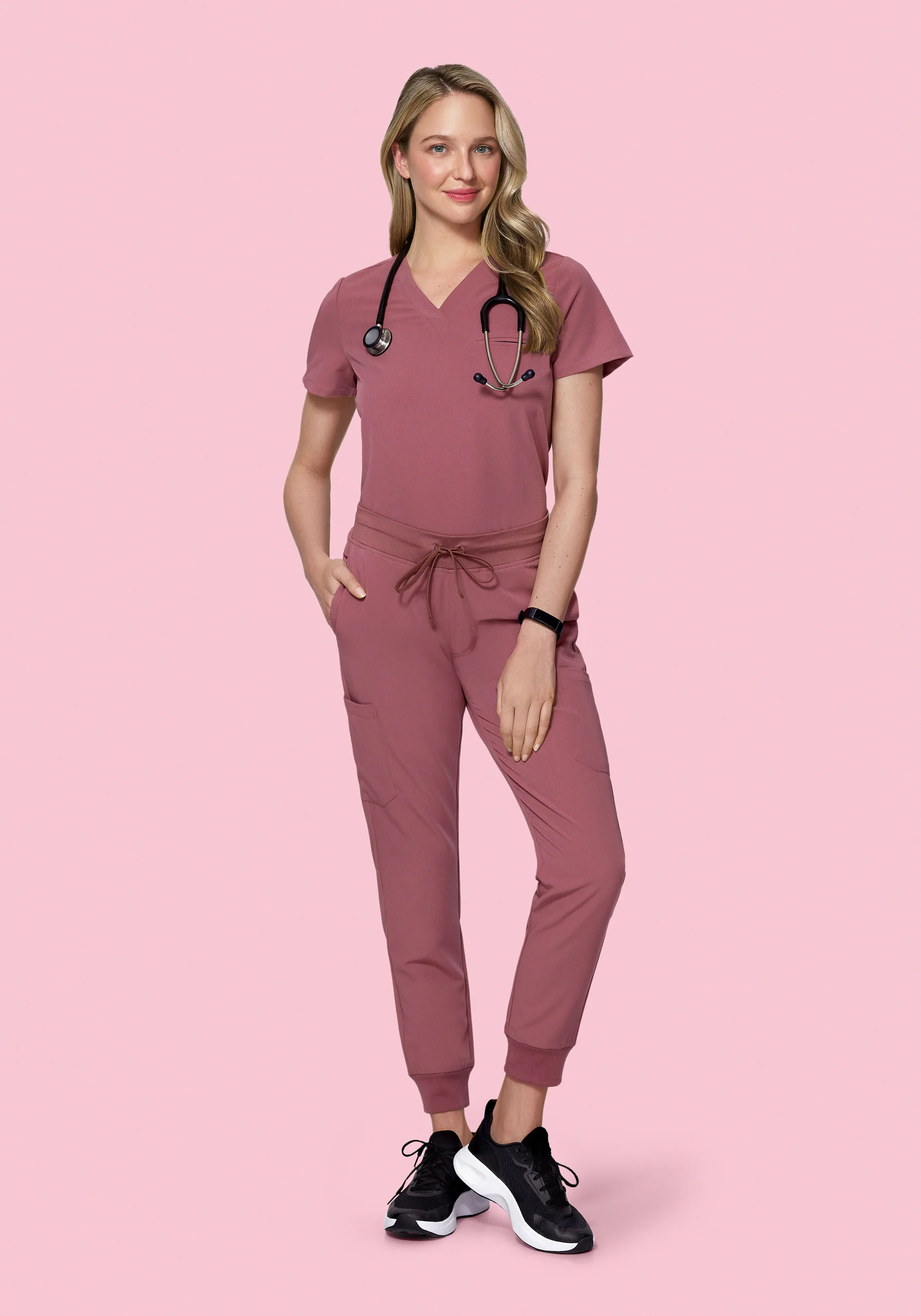 9 Pocket Joggers Mauve - Image 2