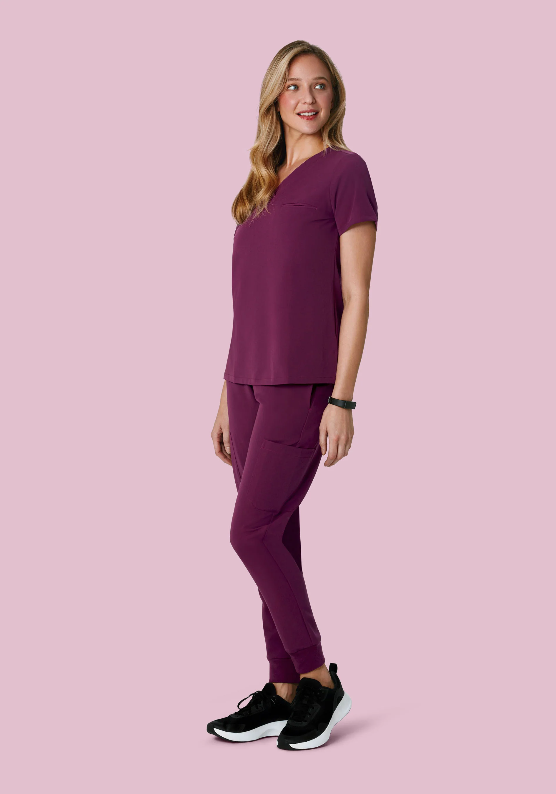 9 Pocket Joggers Plum - Image 3