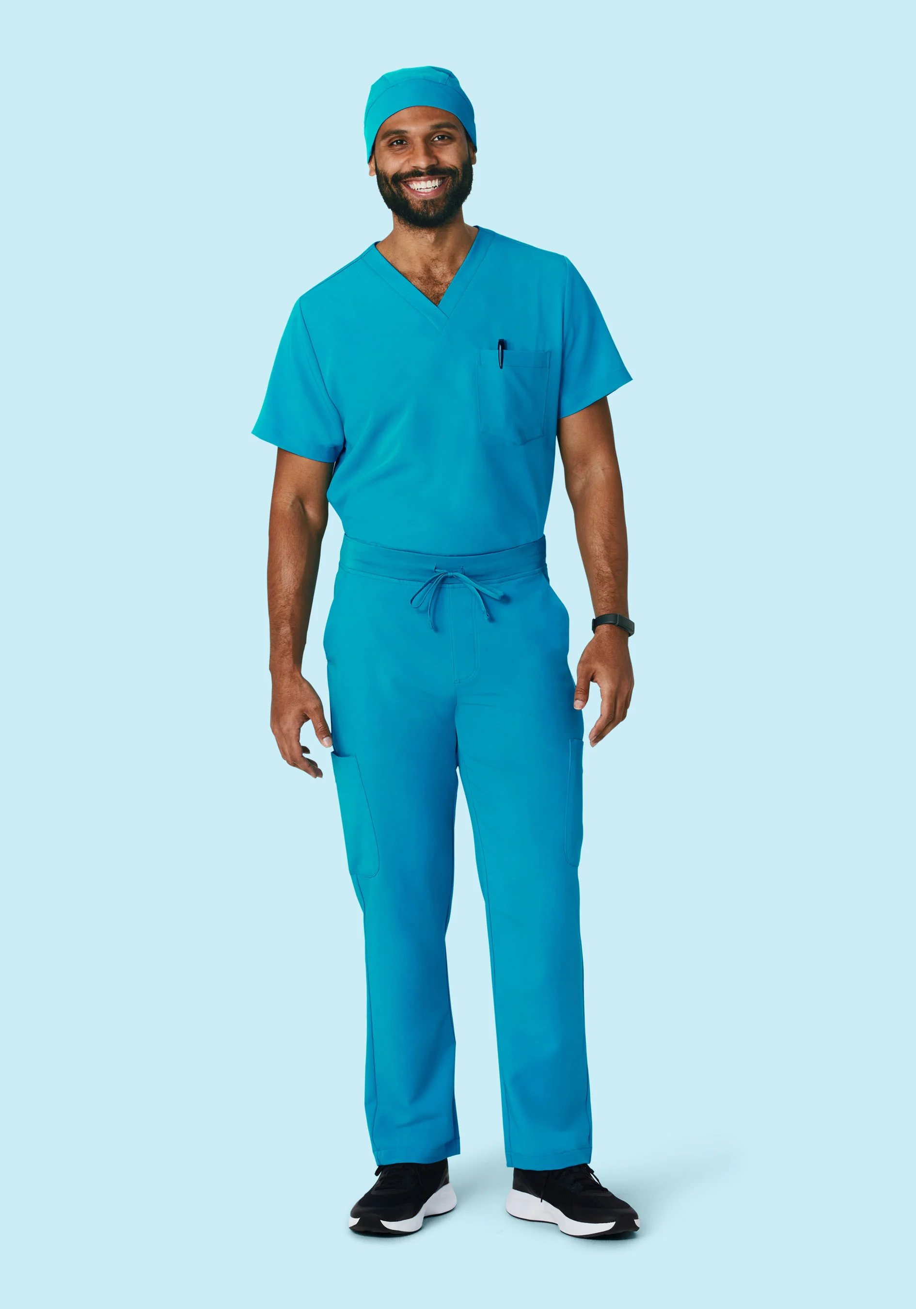 Contemporary Scrub Cap Azure - Image 3