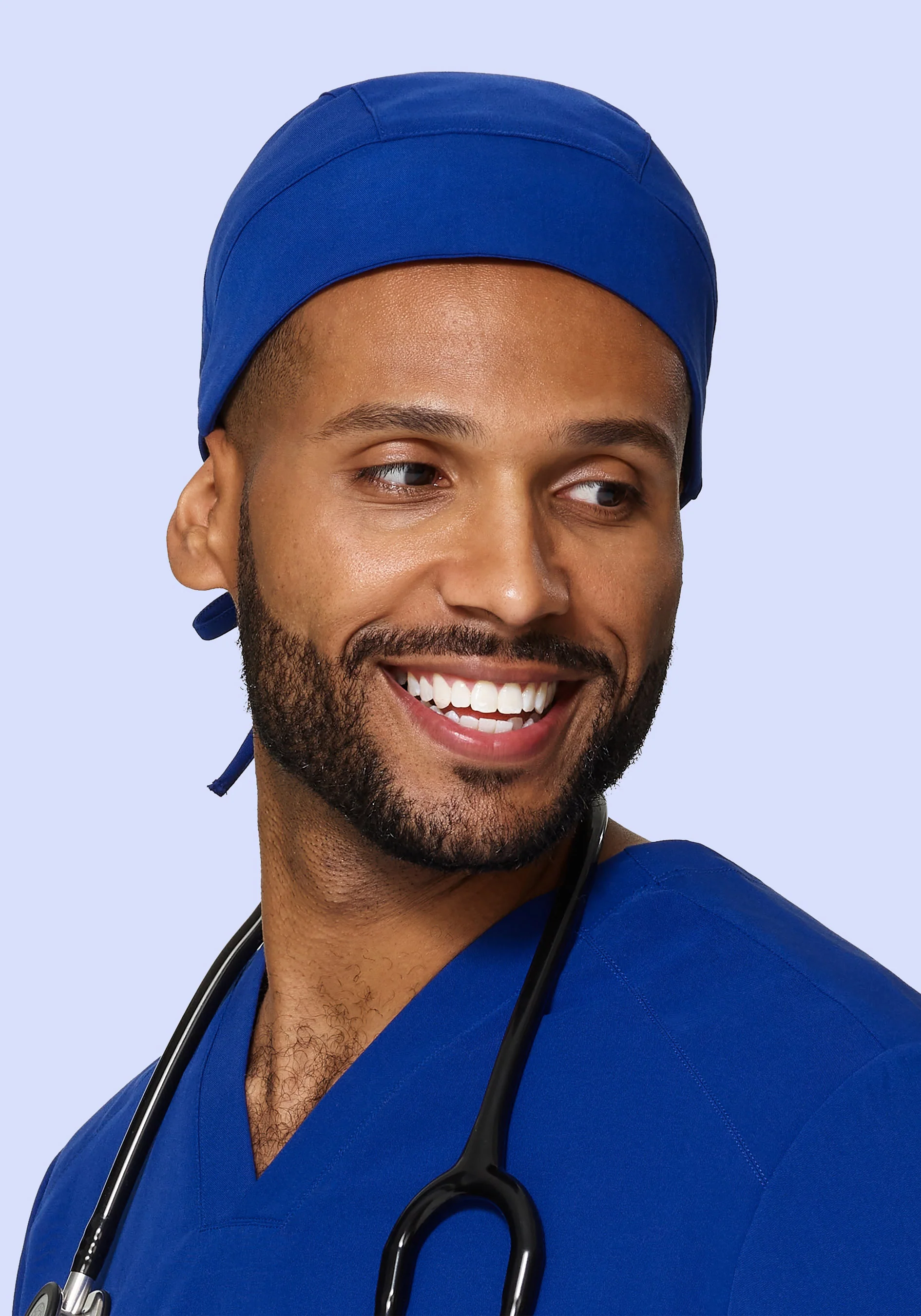 Contemporary Scrub Cap Galaxy Blue - Image 4