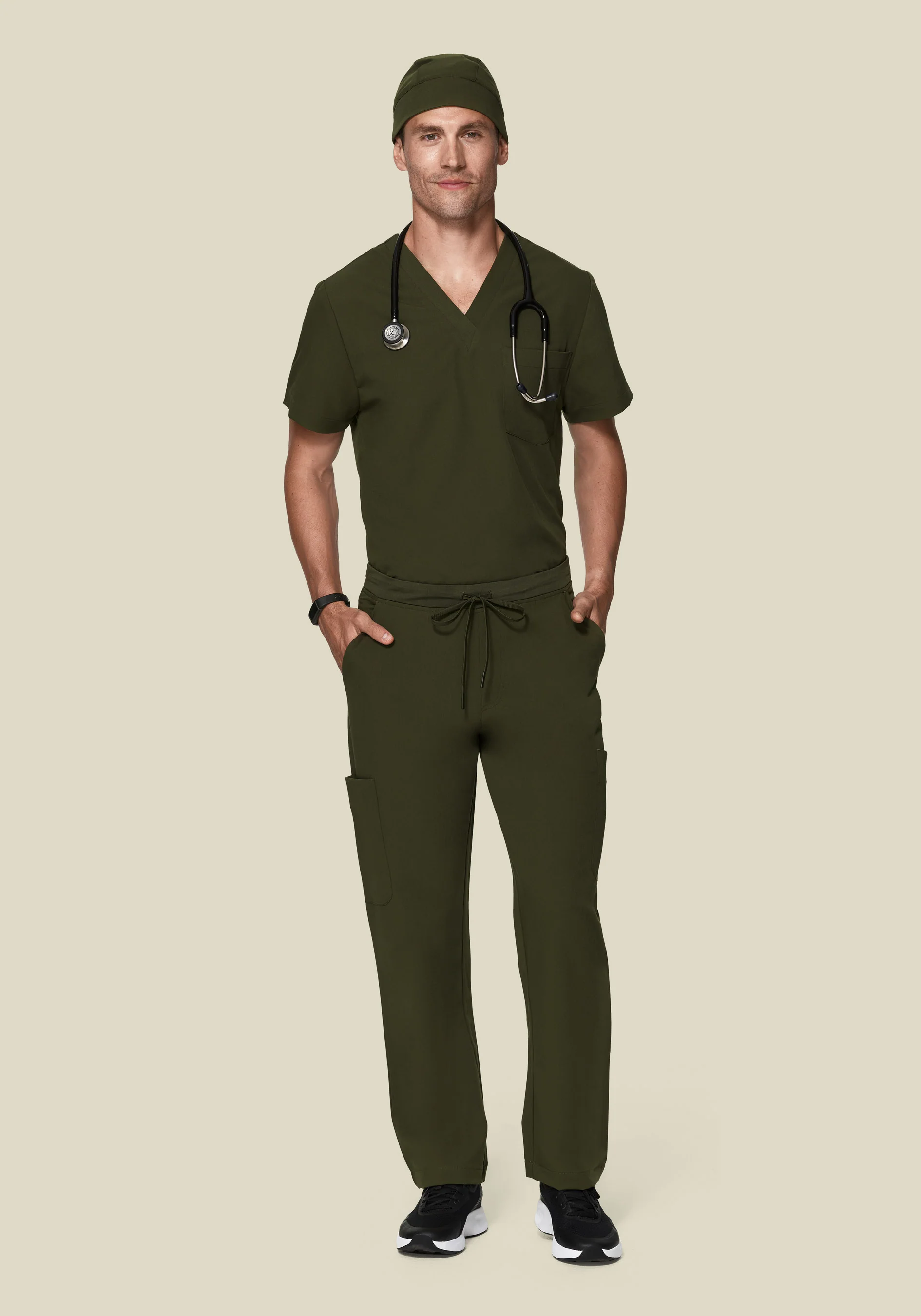 Contemporary Scrub Cap Olive - Image 4