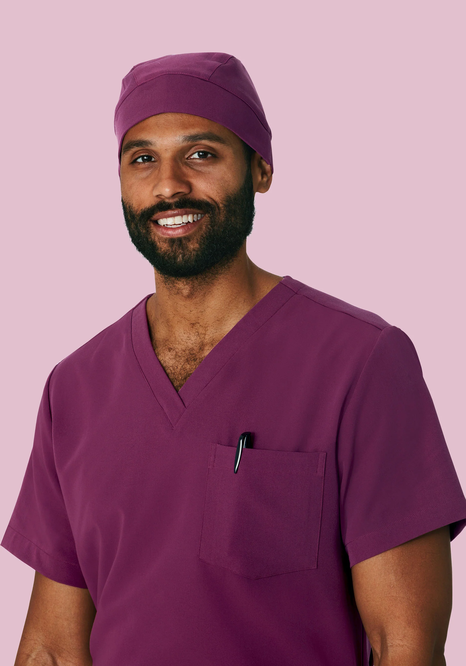 Contemporary Scrub Cap Plum - Image 3