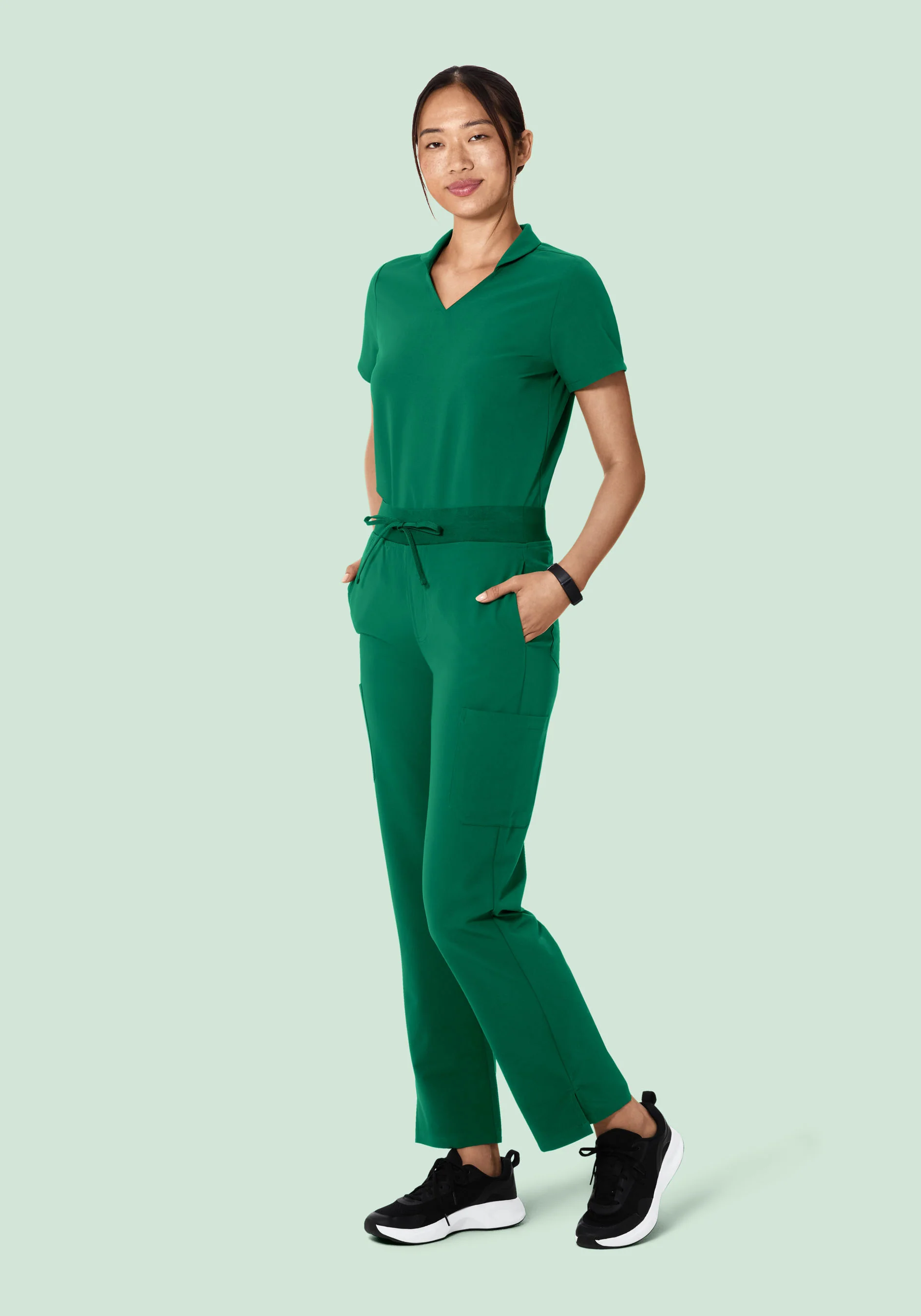 High Waisted Cargos Envy Green - Image 4