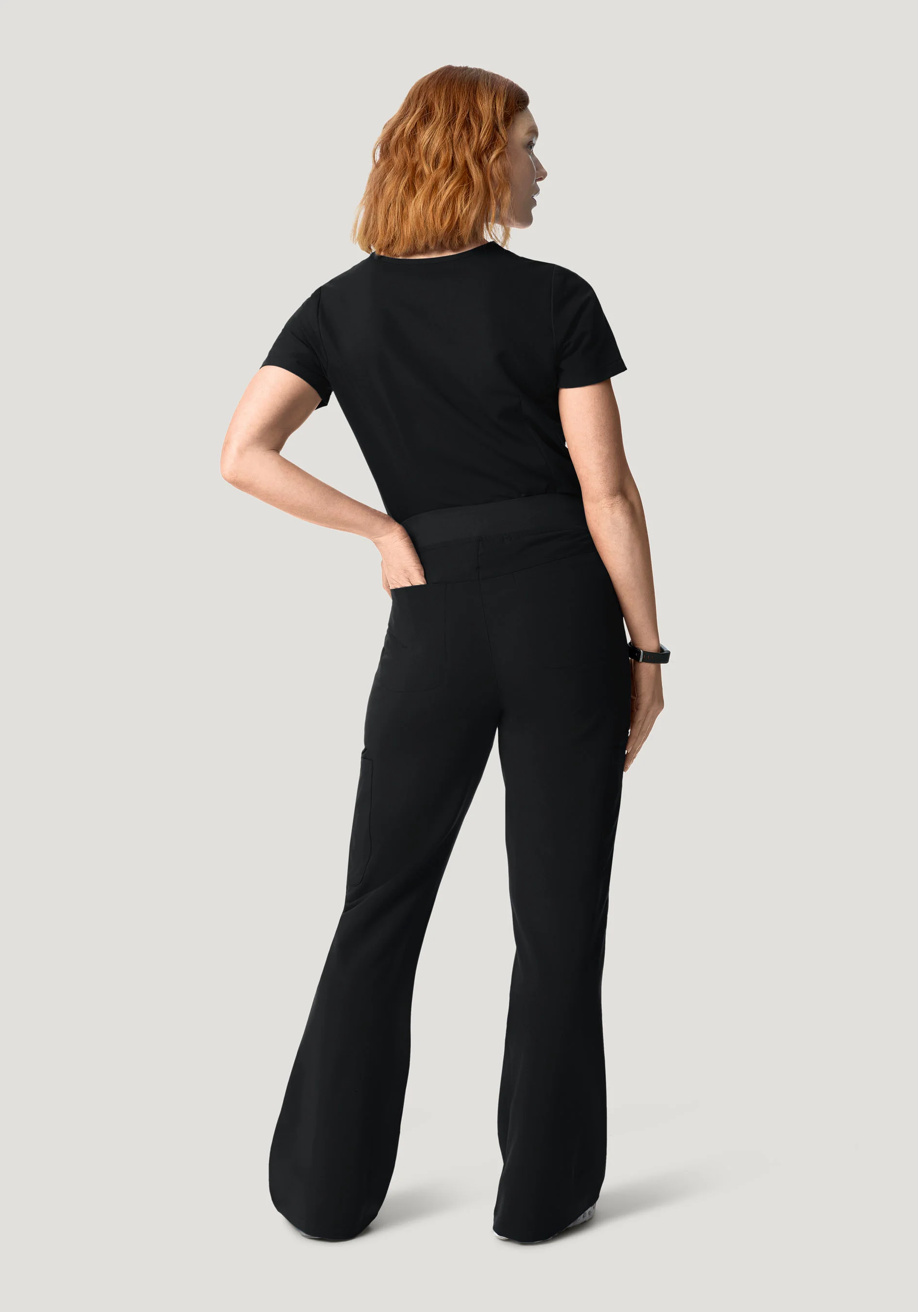 High Waisted Flares Black - Image 4