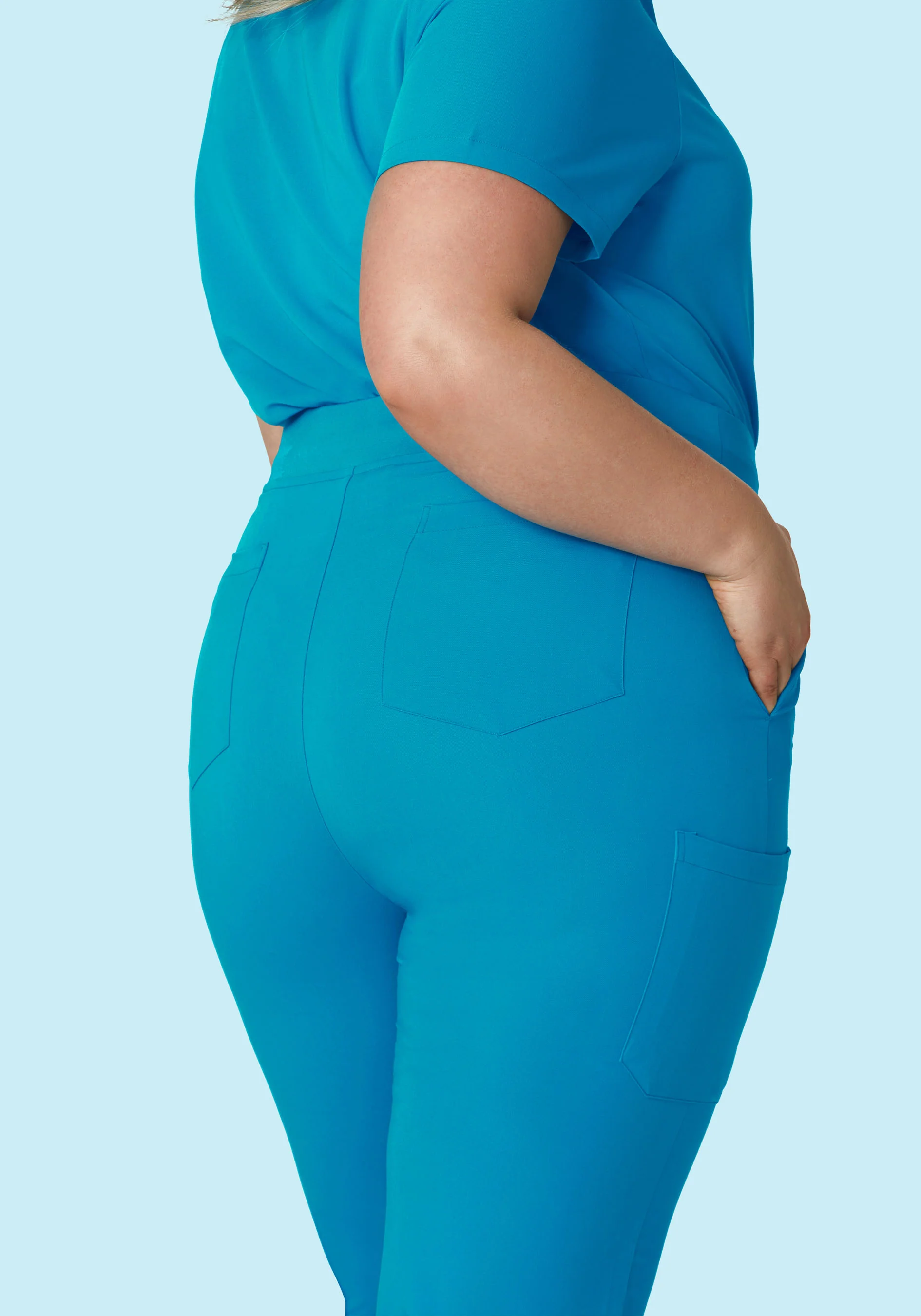 High Waisted Joggers Azure - Image 7