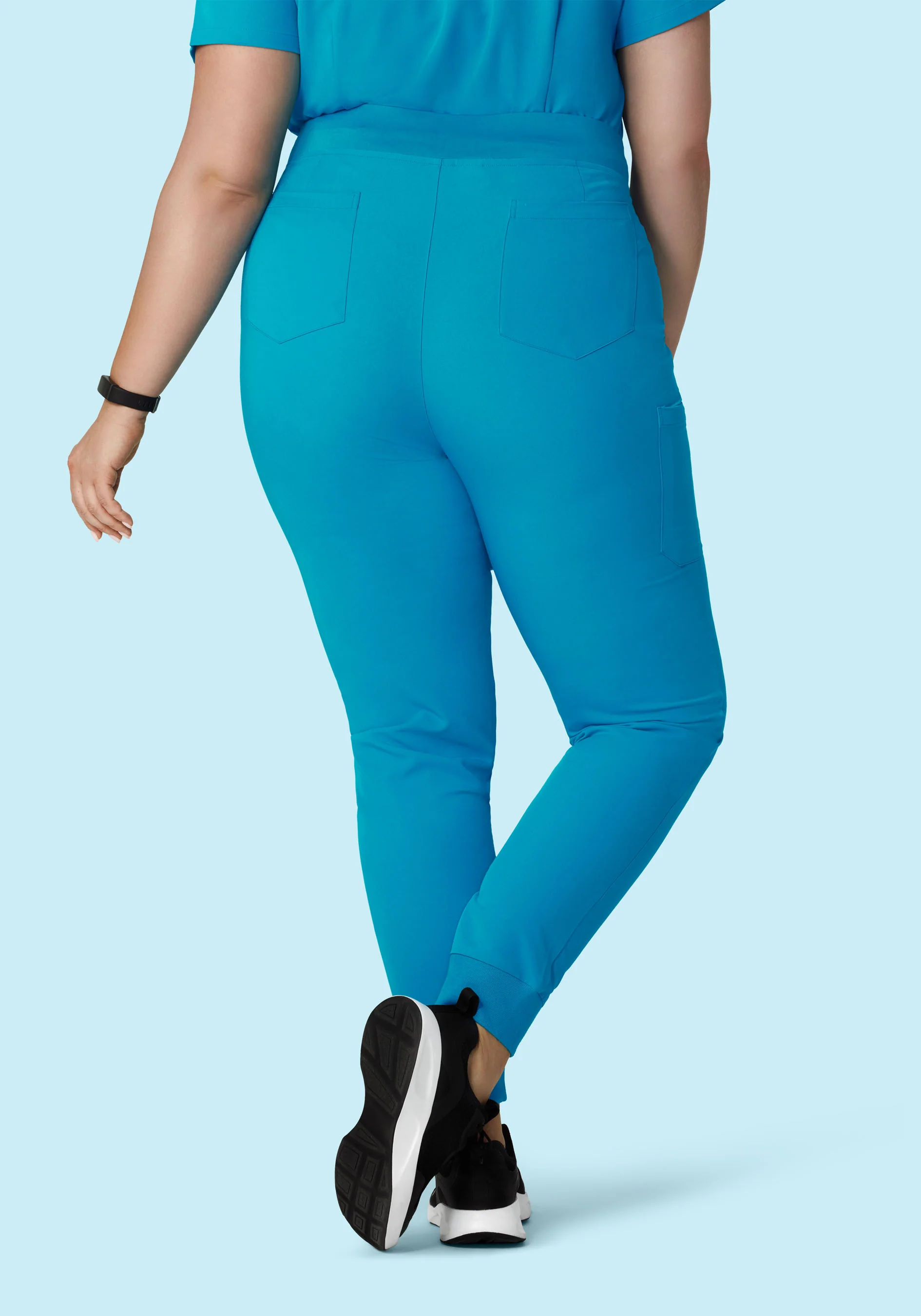 High Waisted Joggers Azure - Image 8