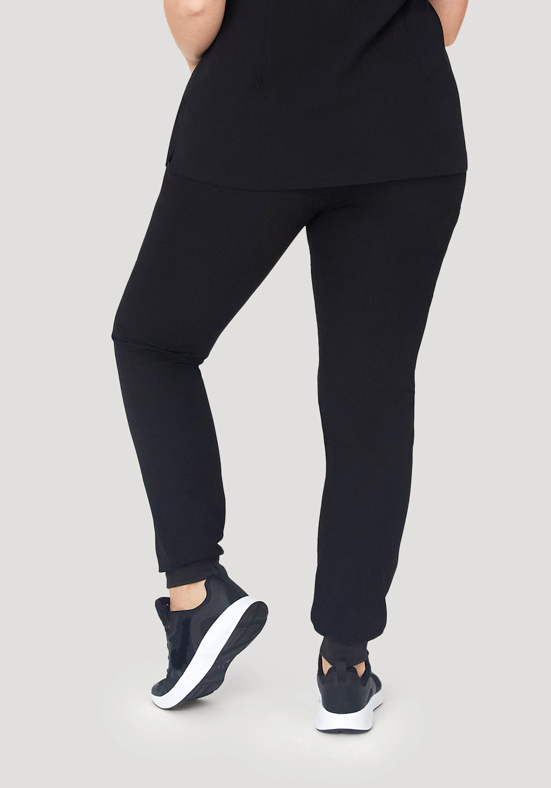 High Waisted Joggers Black - Image 6