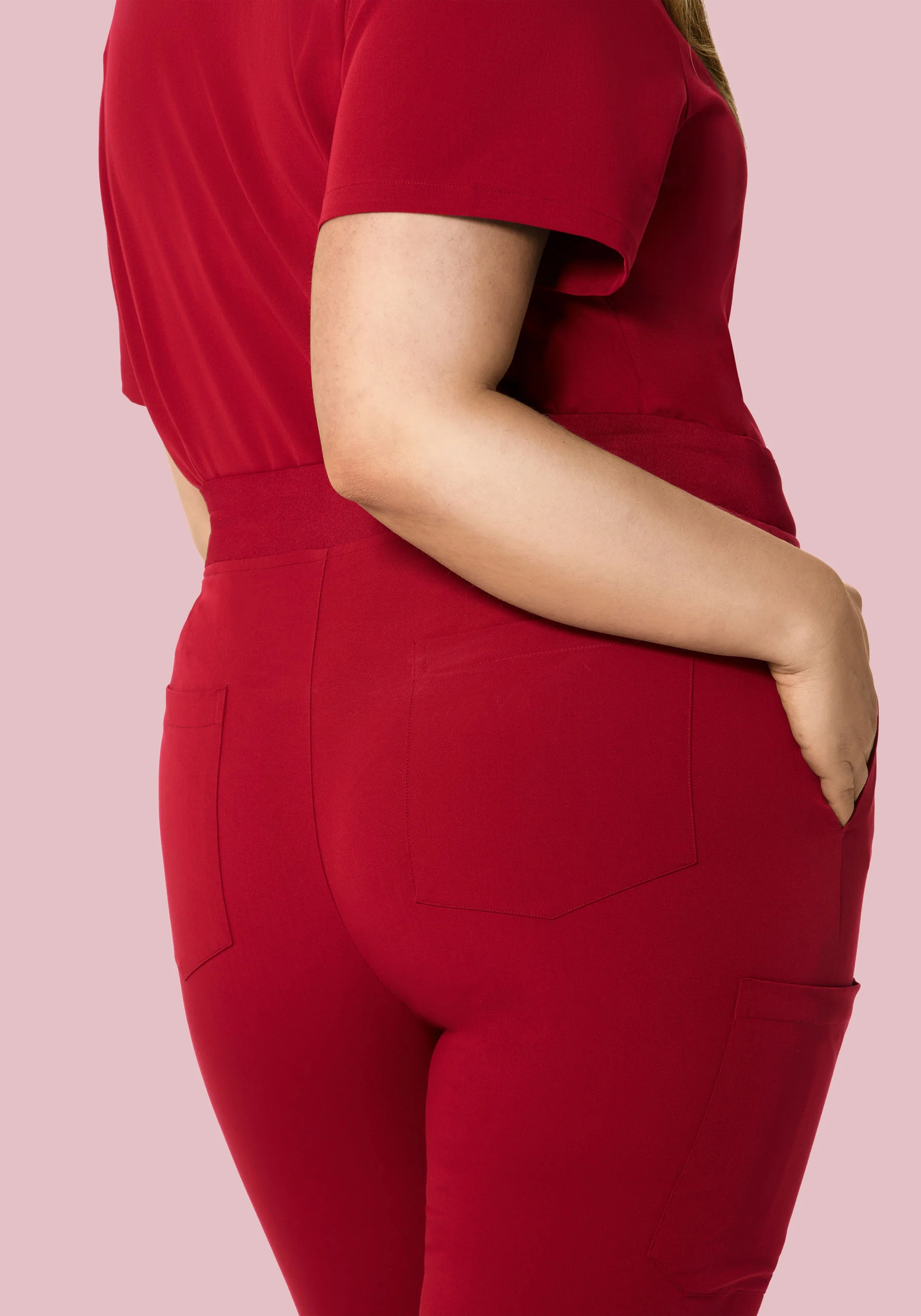 High Waisted Joggers Cardinal - Image 7