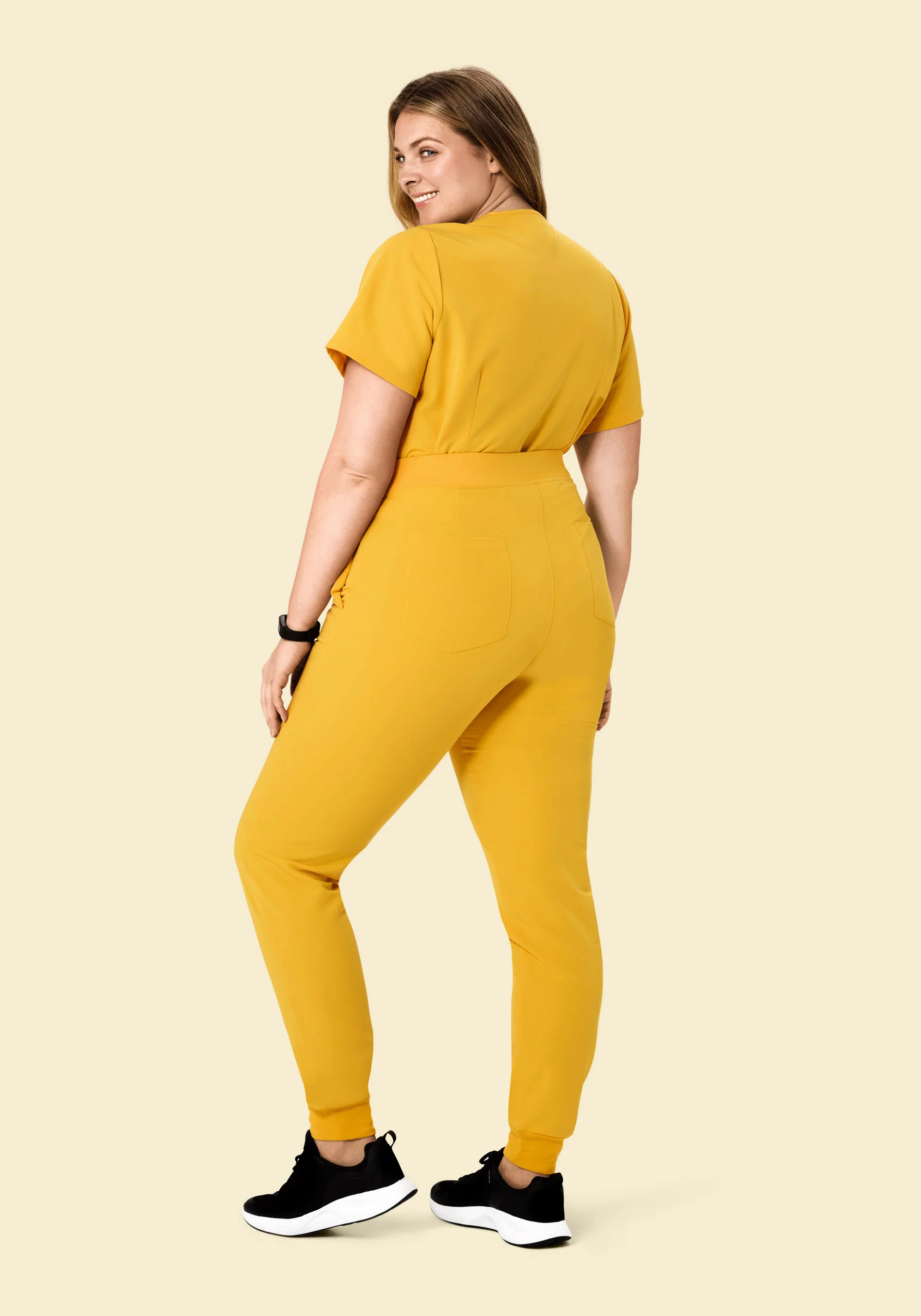 High Waisted Joggers Dijon - Image 7