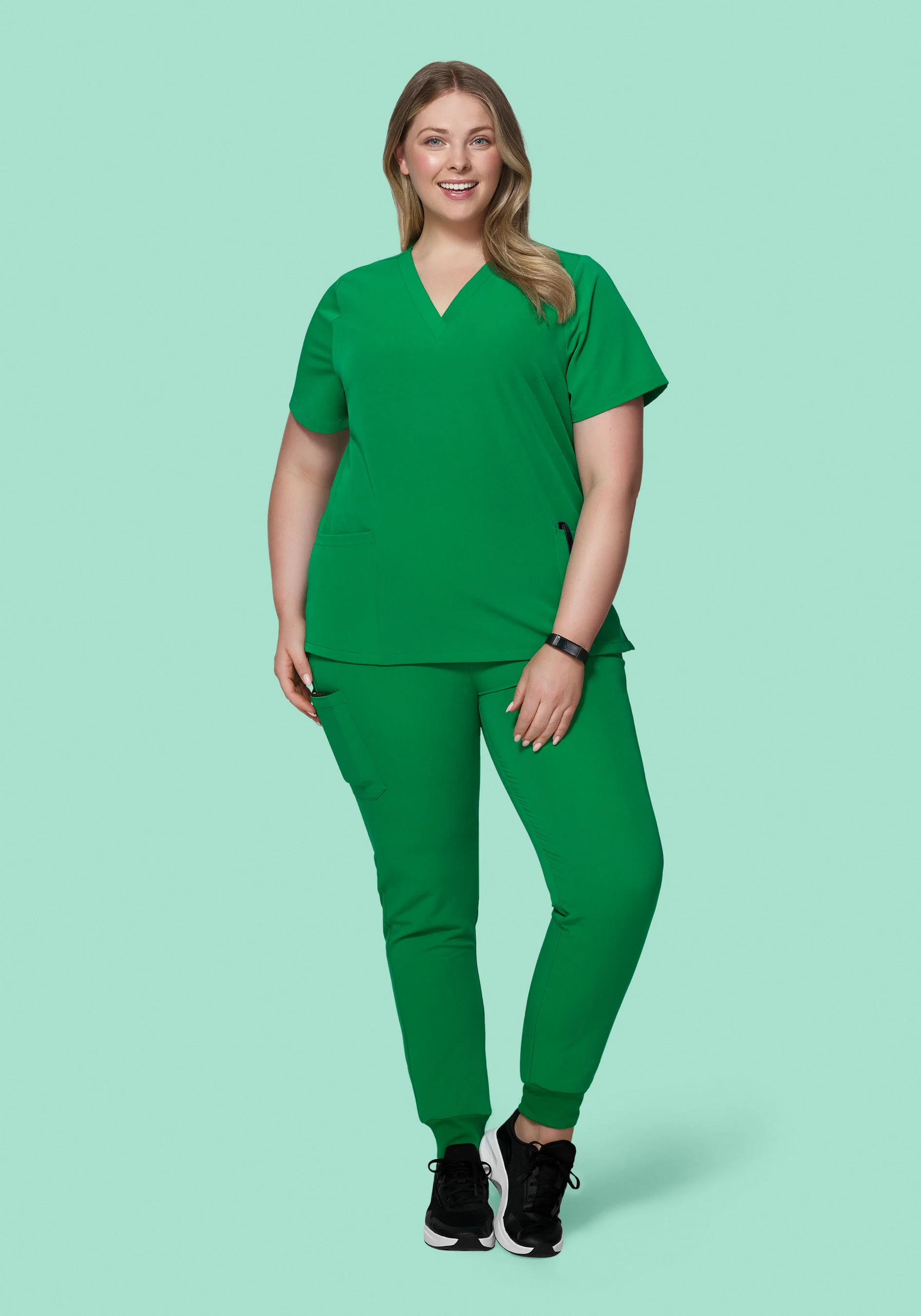 High Waisted Joggers Emerald - Image 8
