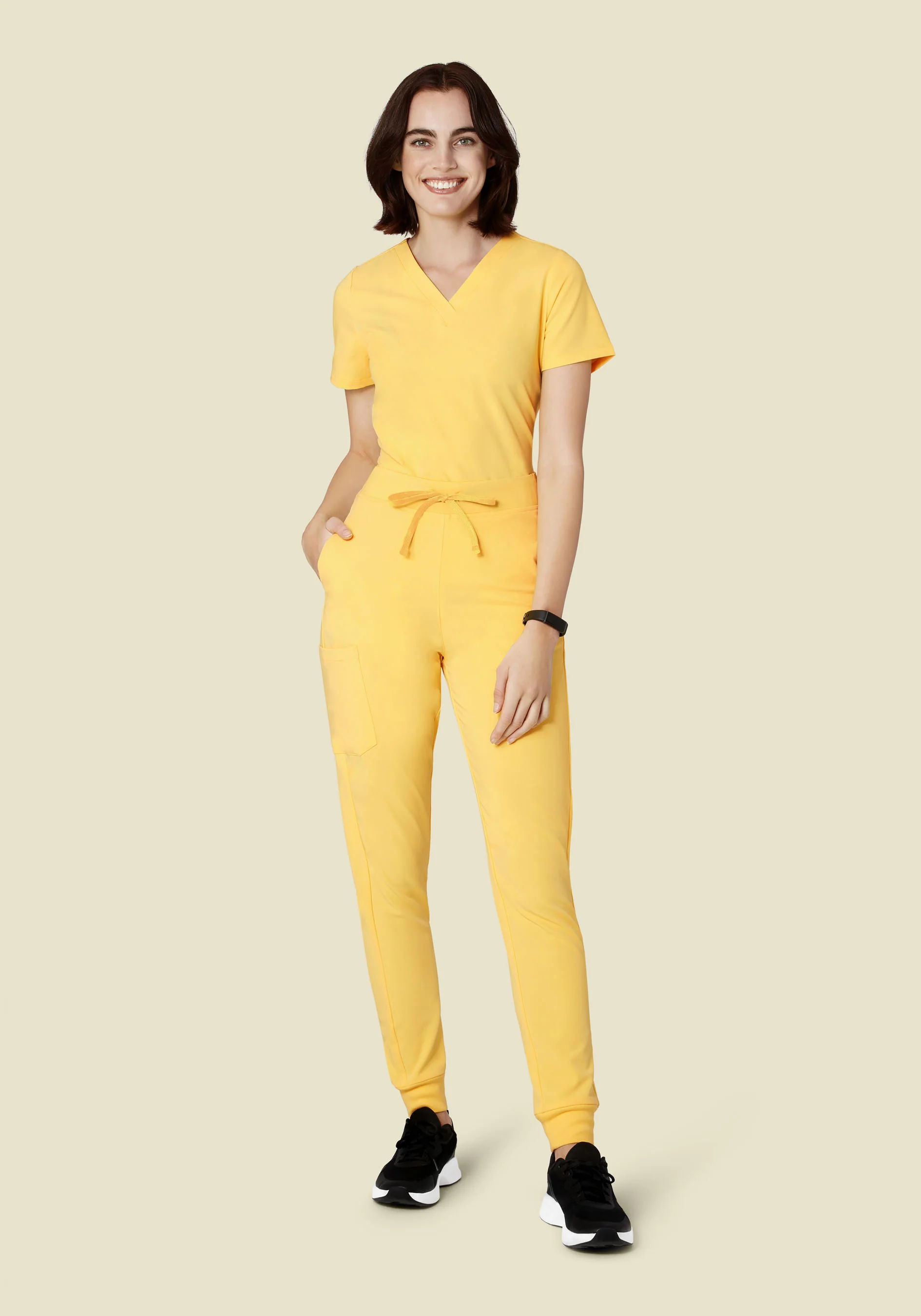 High Waisted Joggers Lemonade - Image 2