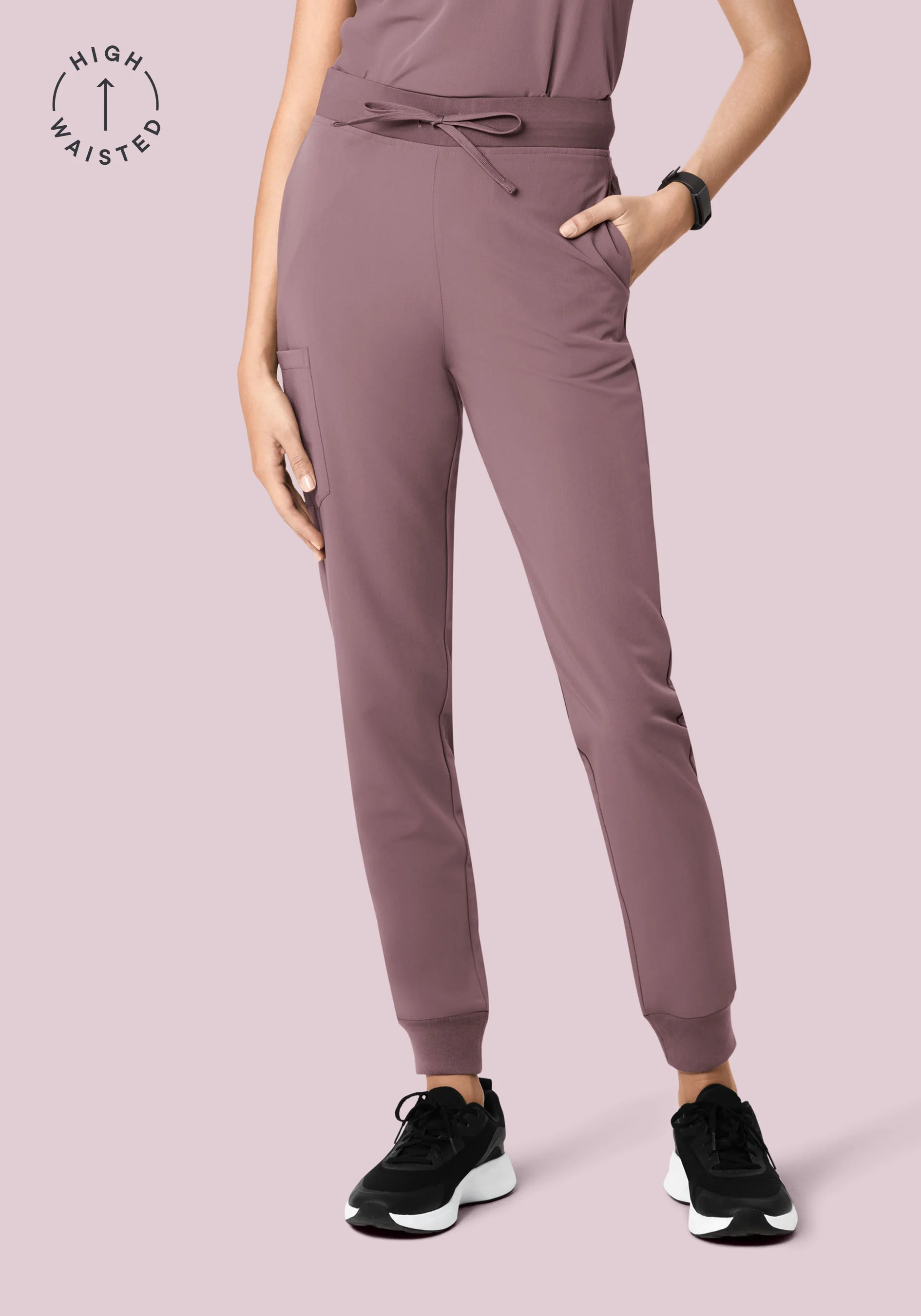 High Waisted Joggers Moondust