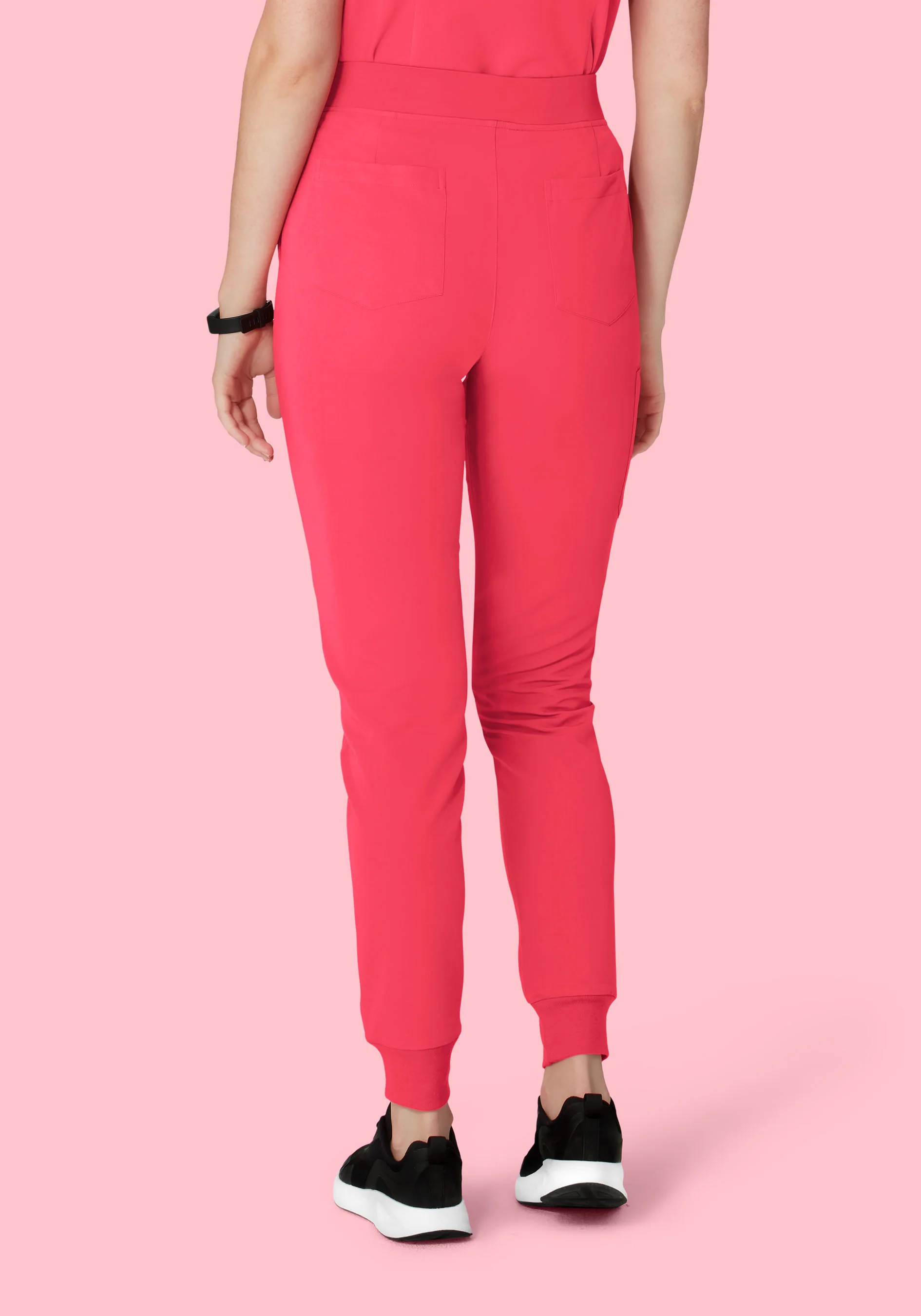 High Waisted Joggers Paradise Pink - Image 8