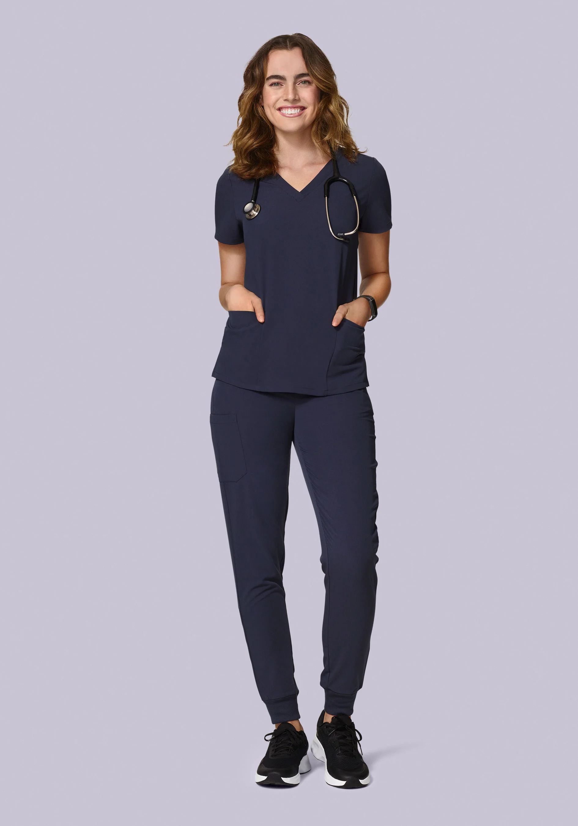High Waisted Joggers Steel - Image 3