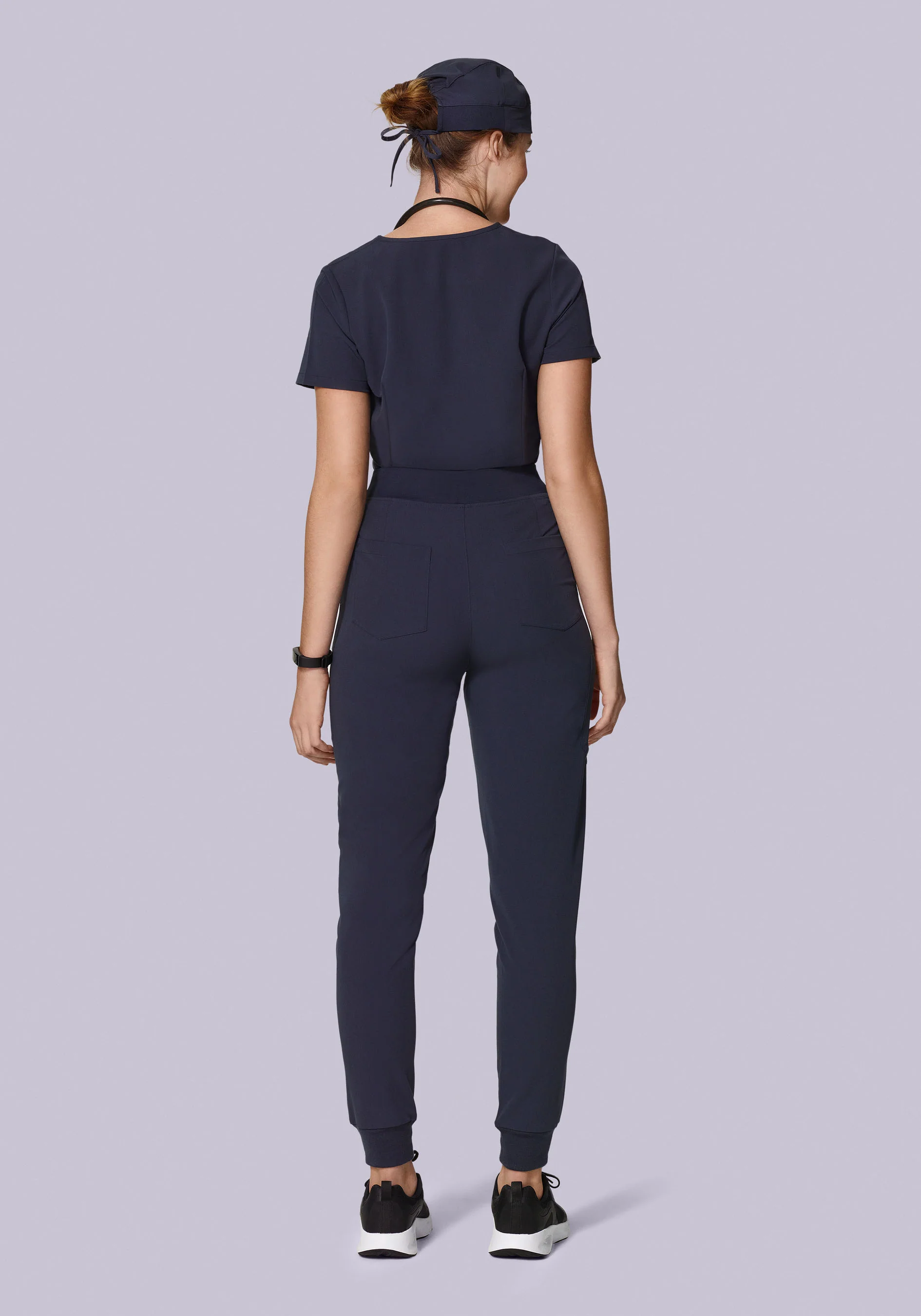 High Waisted Joggers Steel - Image 5