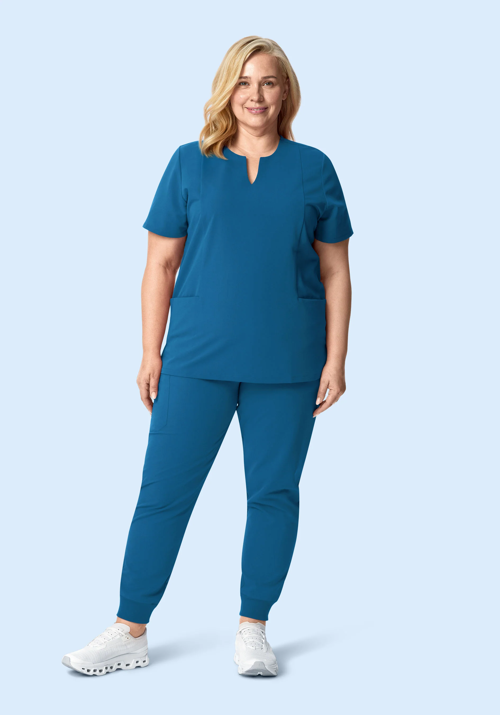 High Waisted Joggers Vallarta Blue - Image 7