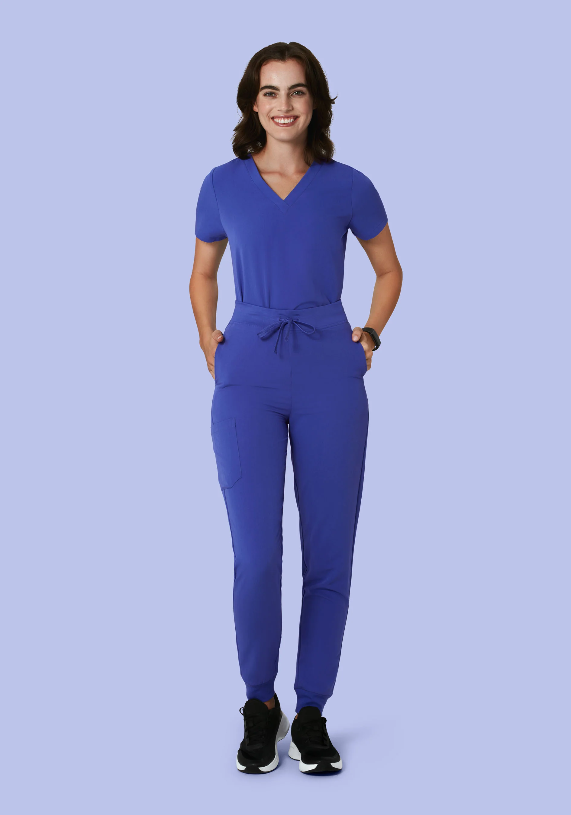 High Waisted Joggers Very Peri - Image 2