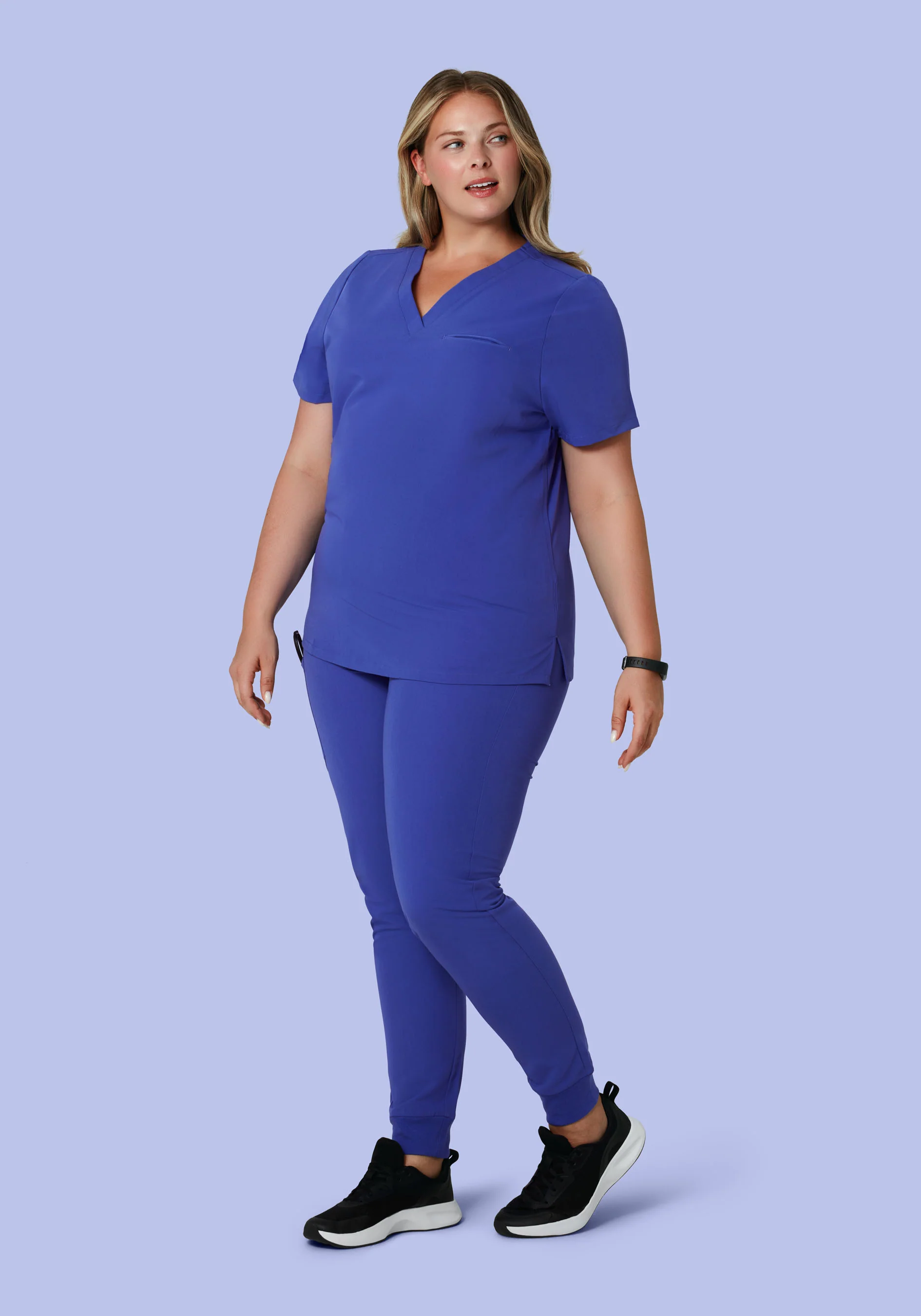 High Waisted Joggers Very Peri - Image 9