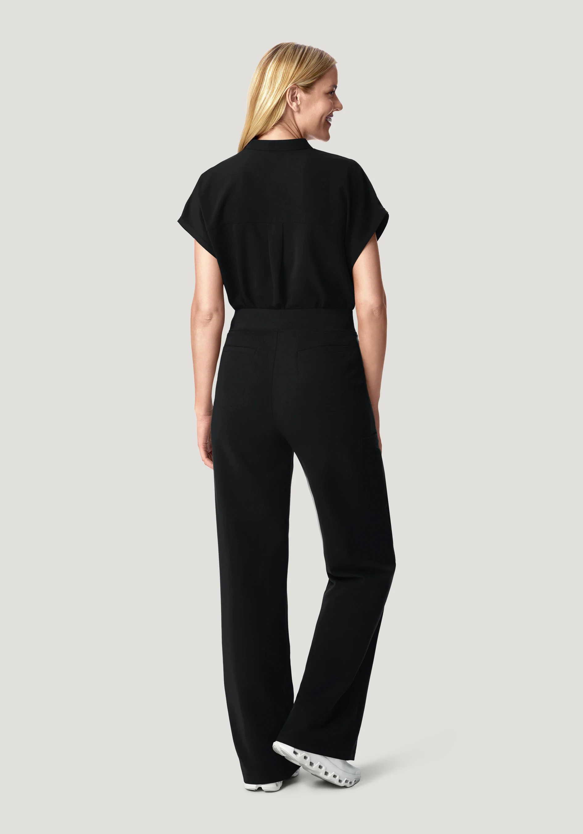 High Waisted Wide Leg Black - Image 3